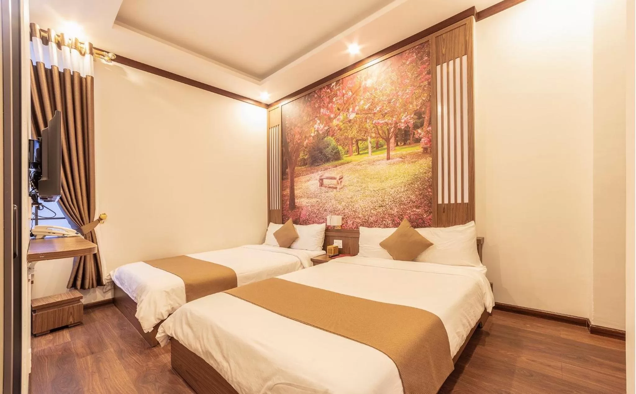 Bed in Khai Ngoc Hotel