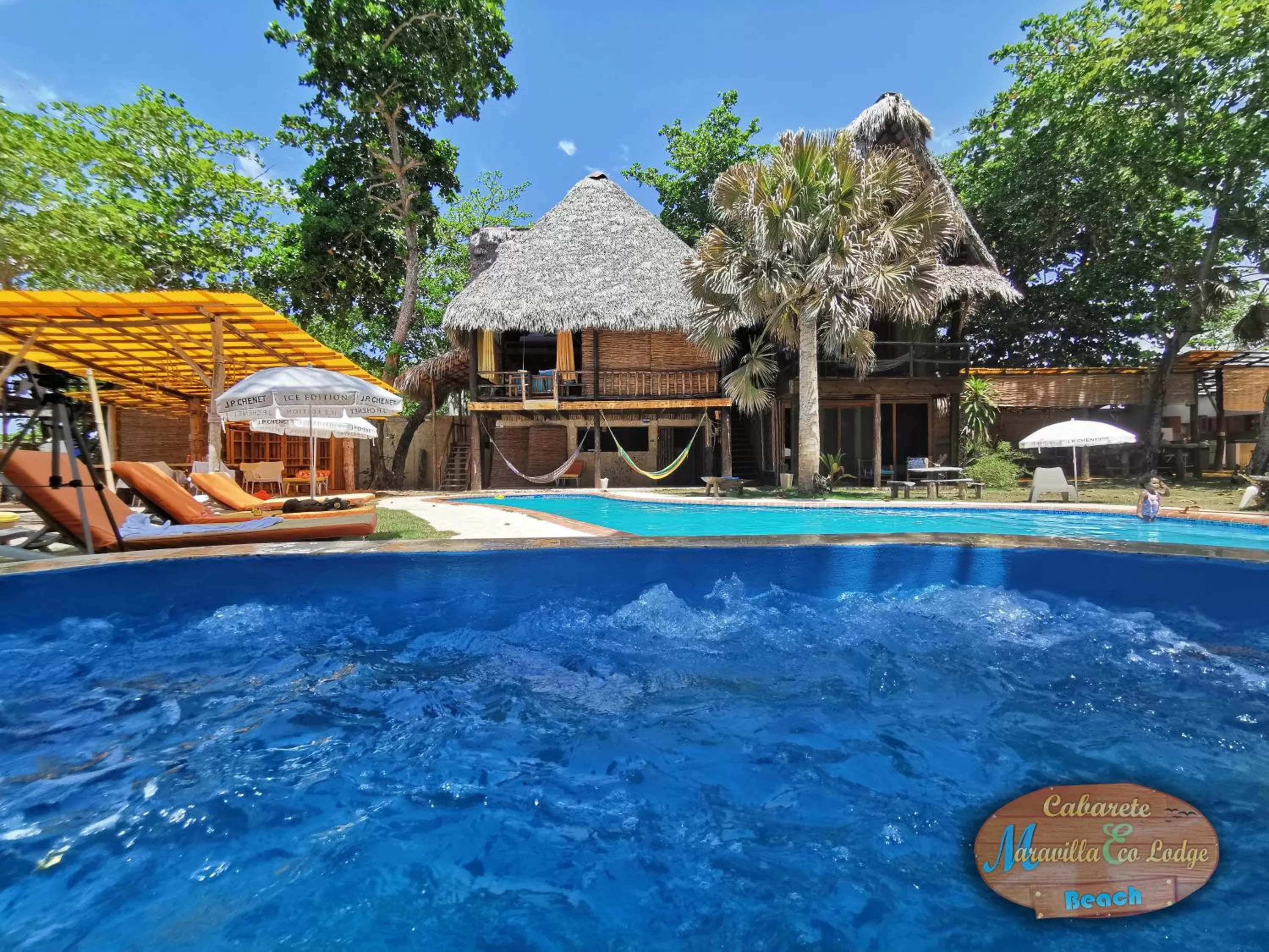 Swimming pool in Cabarete Maravilla Eco Lodge Boutique Beach Surf Encuentro, Kite, by AA Crypto Group