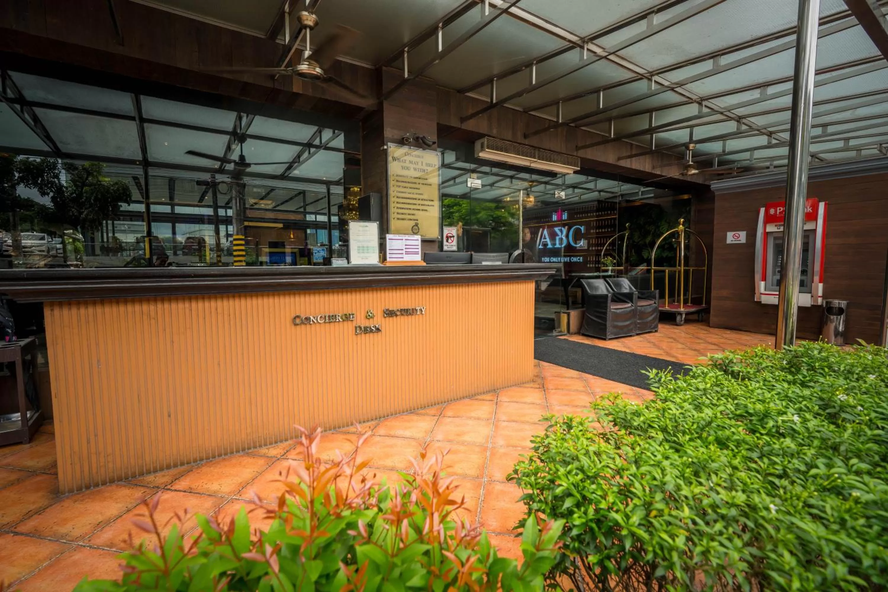 Facade/entrance in ABC Hotel