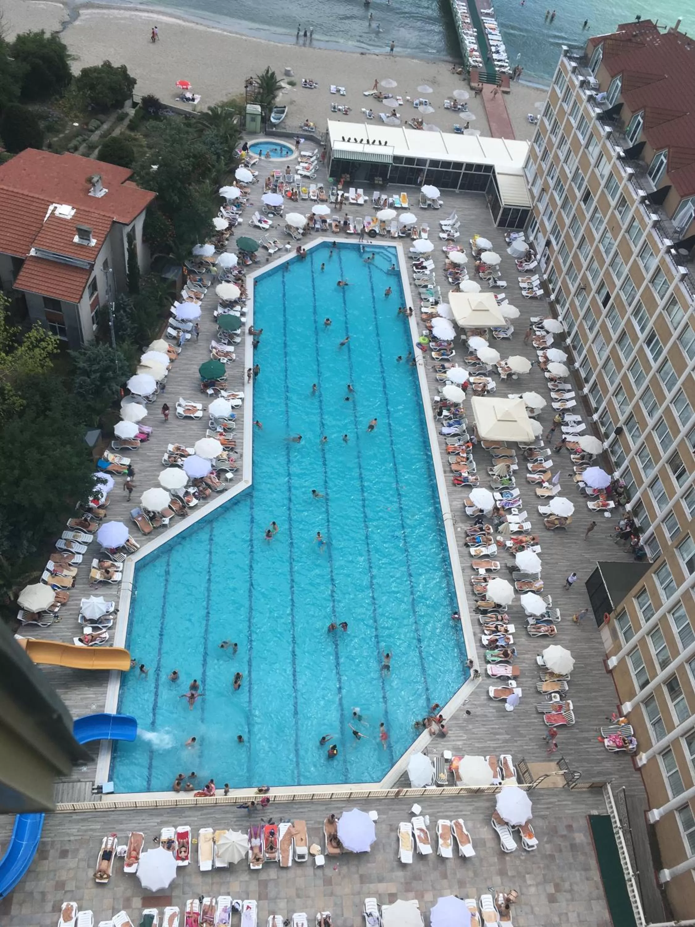 Pool view in Kumburgaz Marin Princess Hotel