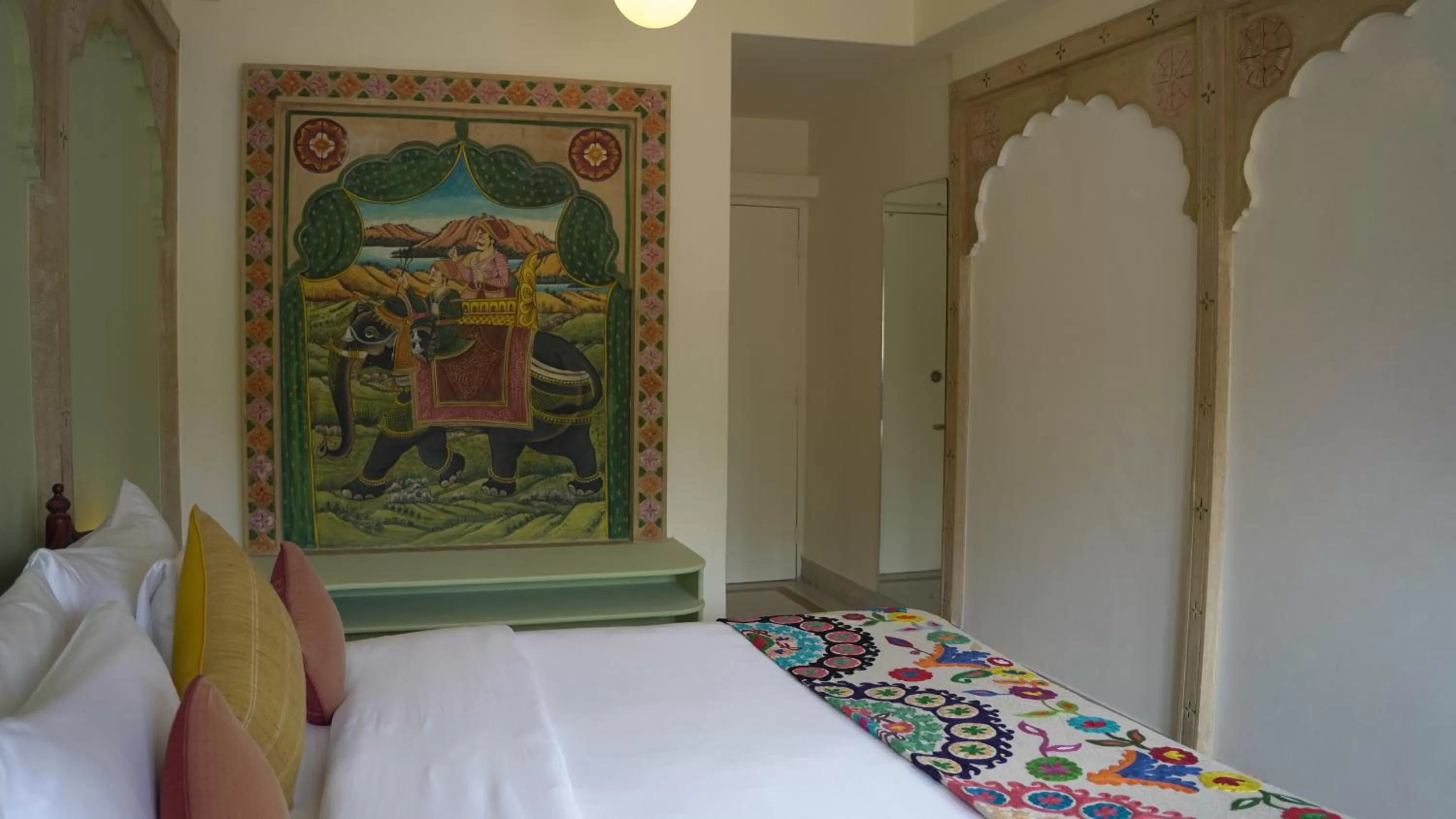 Bed in The Stepwell Hotel