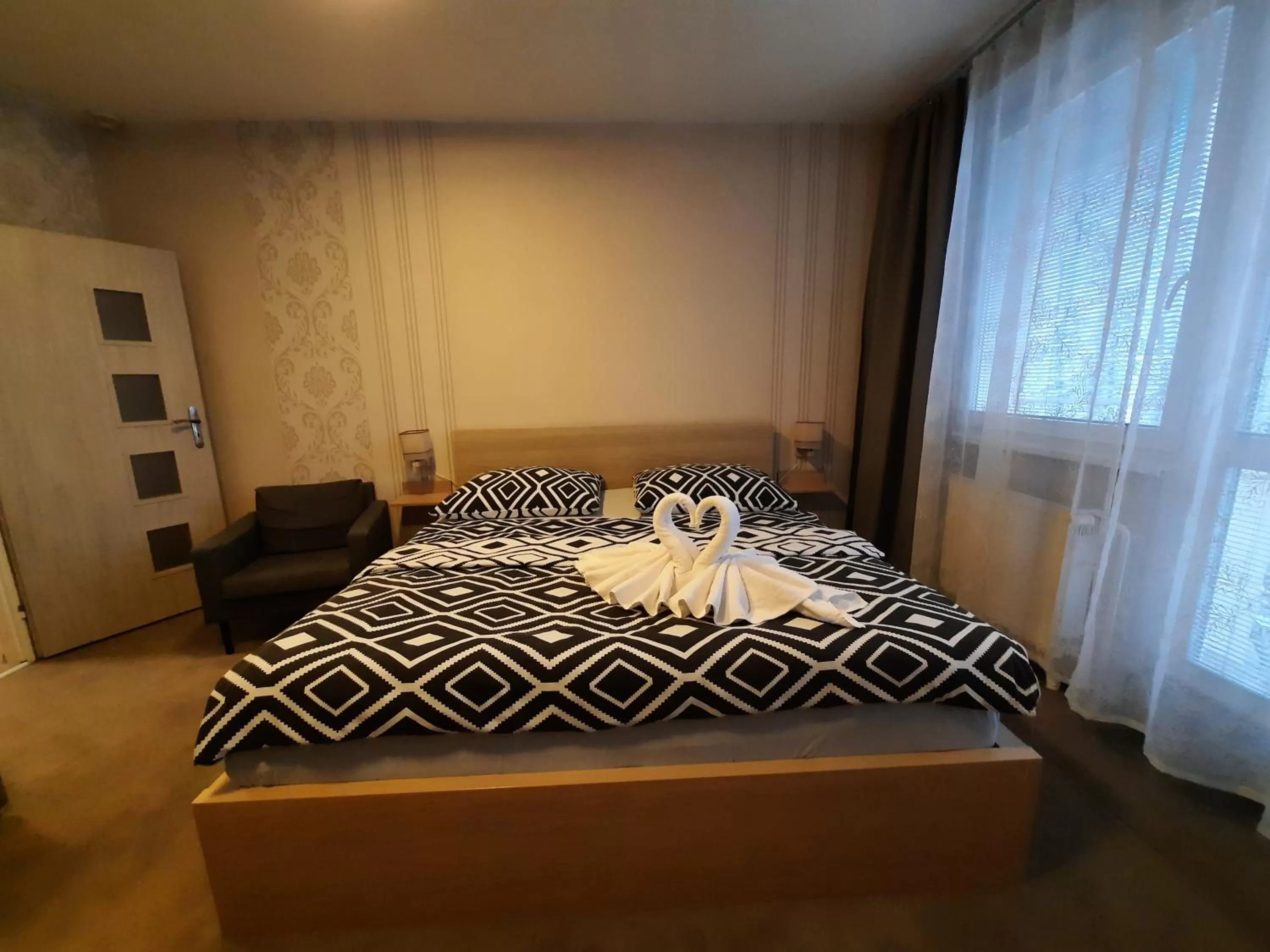 Bed in Hotel Boršičanka