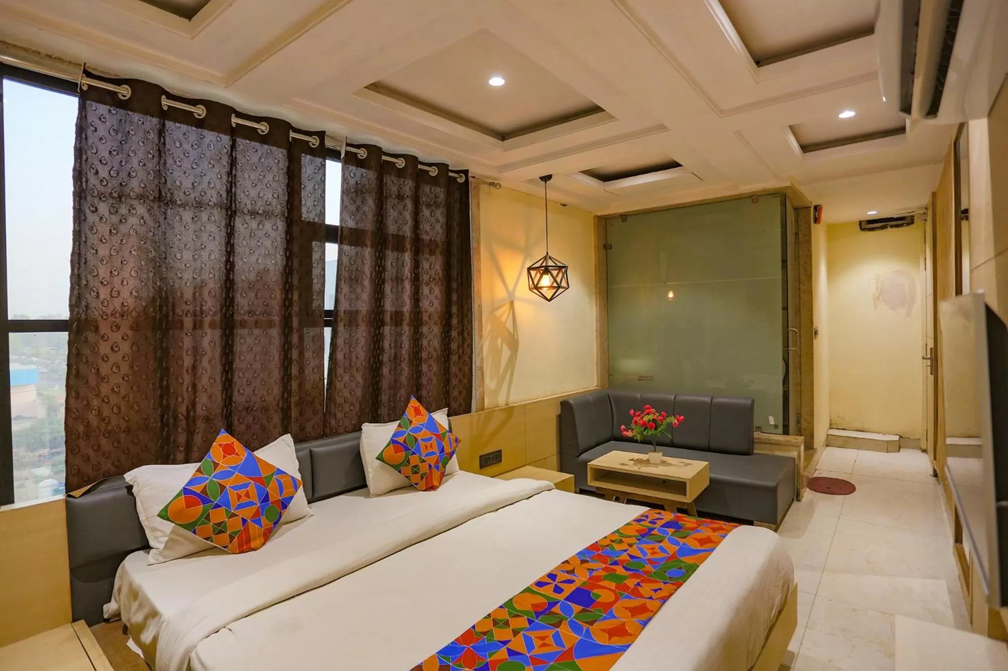 Bed in FabHotel Sun Park