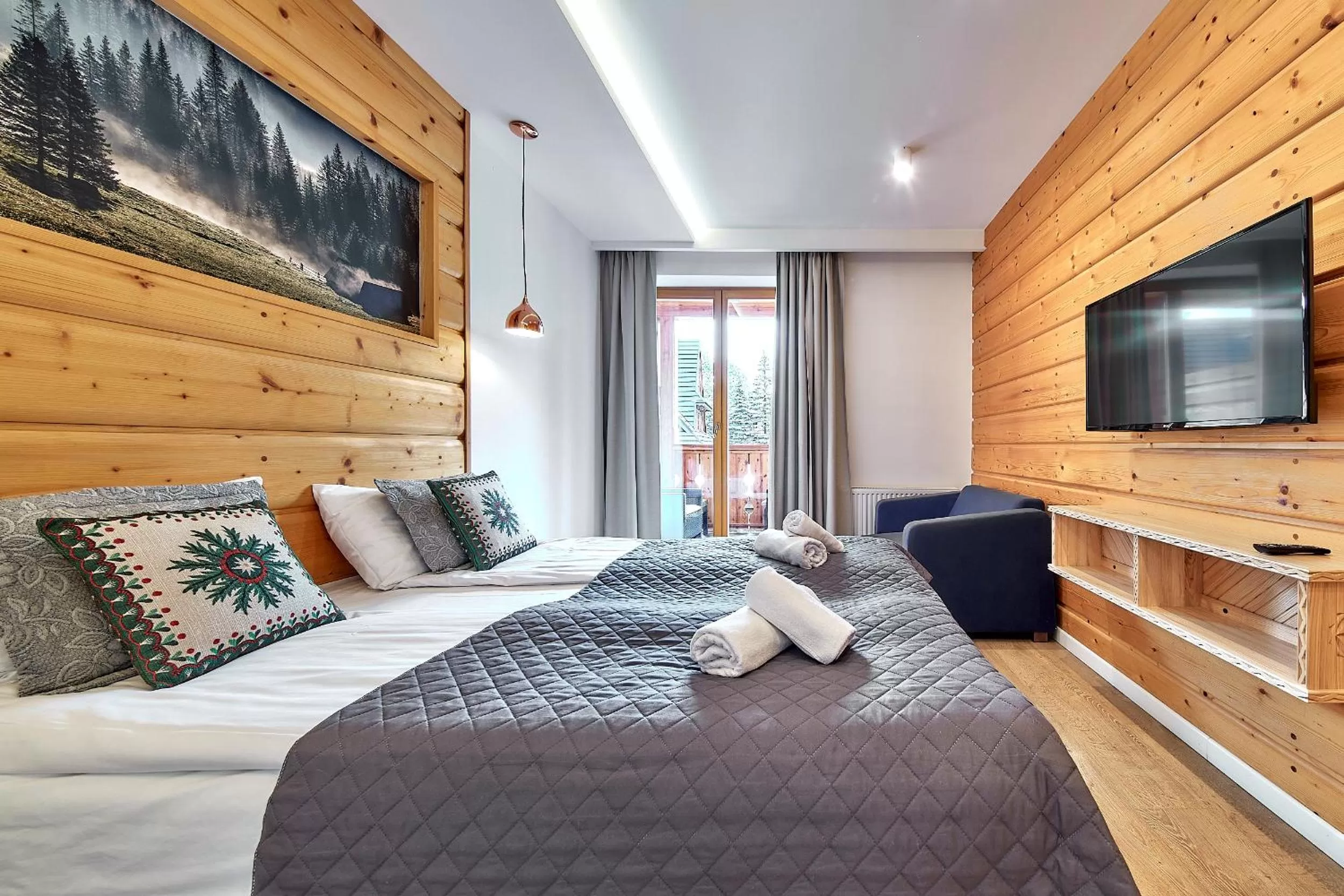 Bed in Aparthotel Giewont