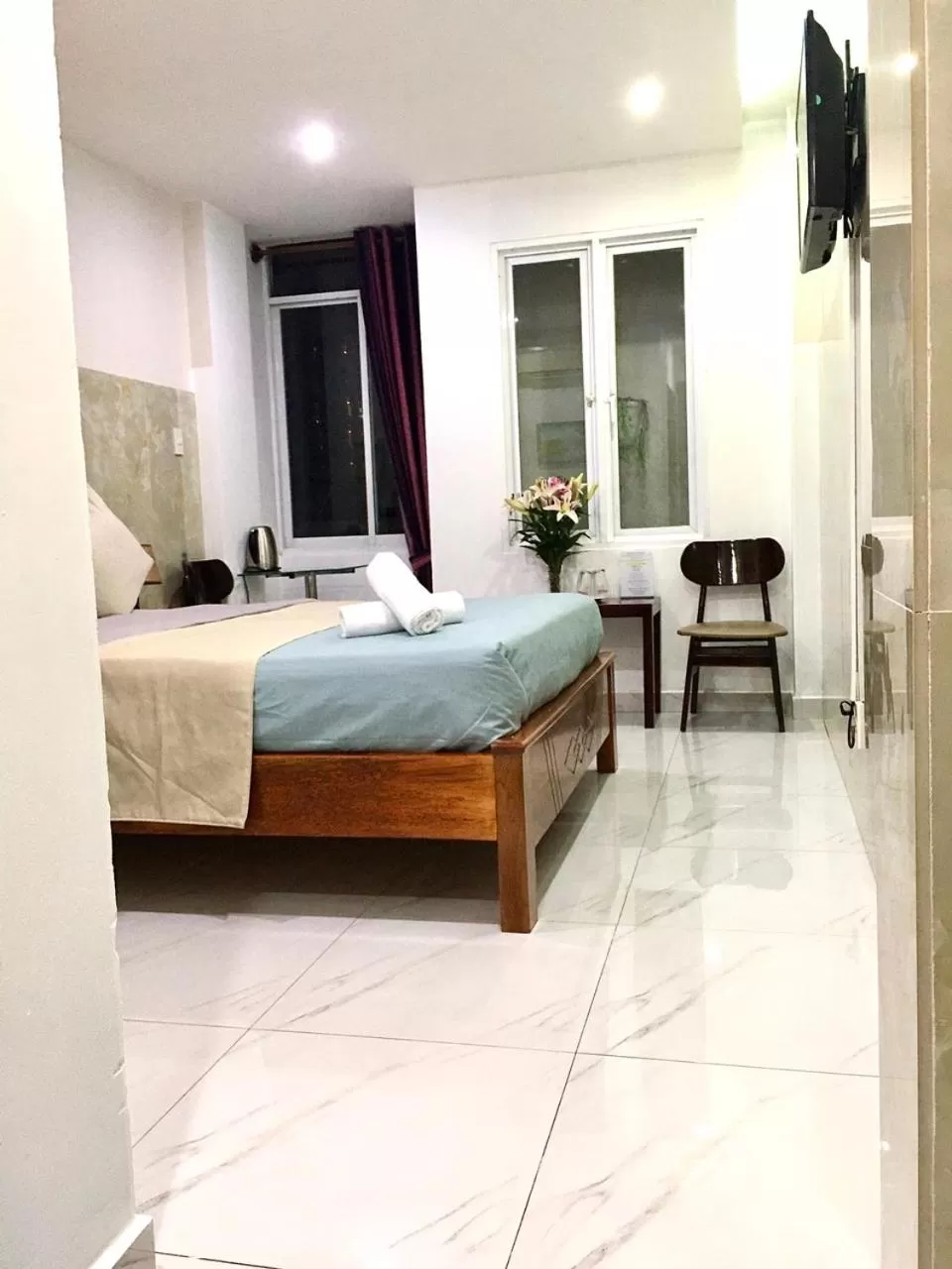 Bed in SaiGon CoZy Hotel "241 Pham Ngu Lao Street''