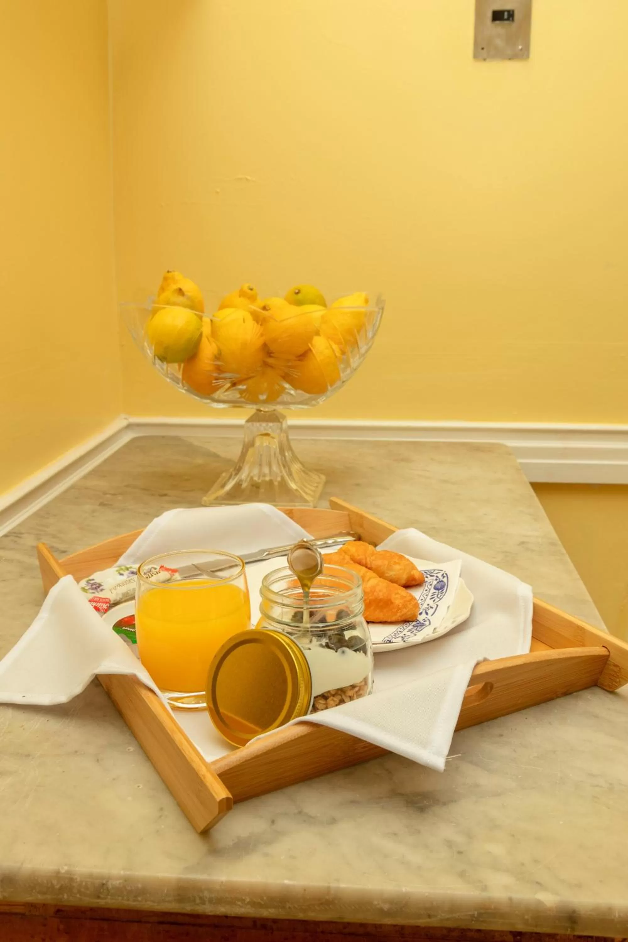 Continental breakfast in Amina Boutique Hotel