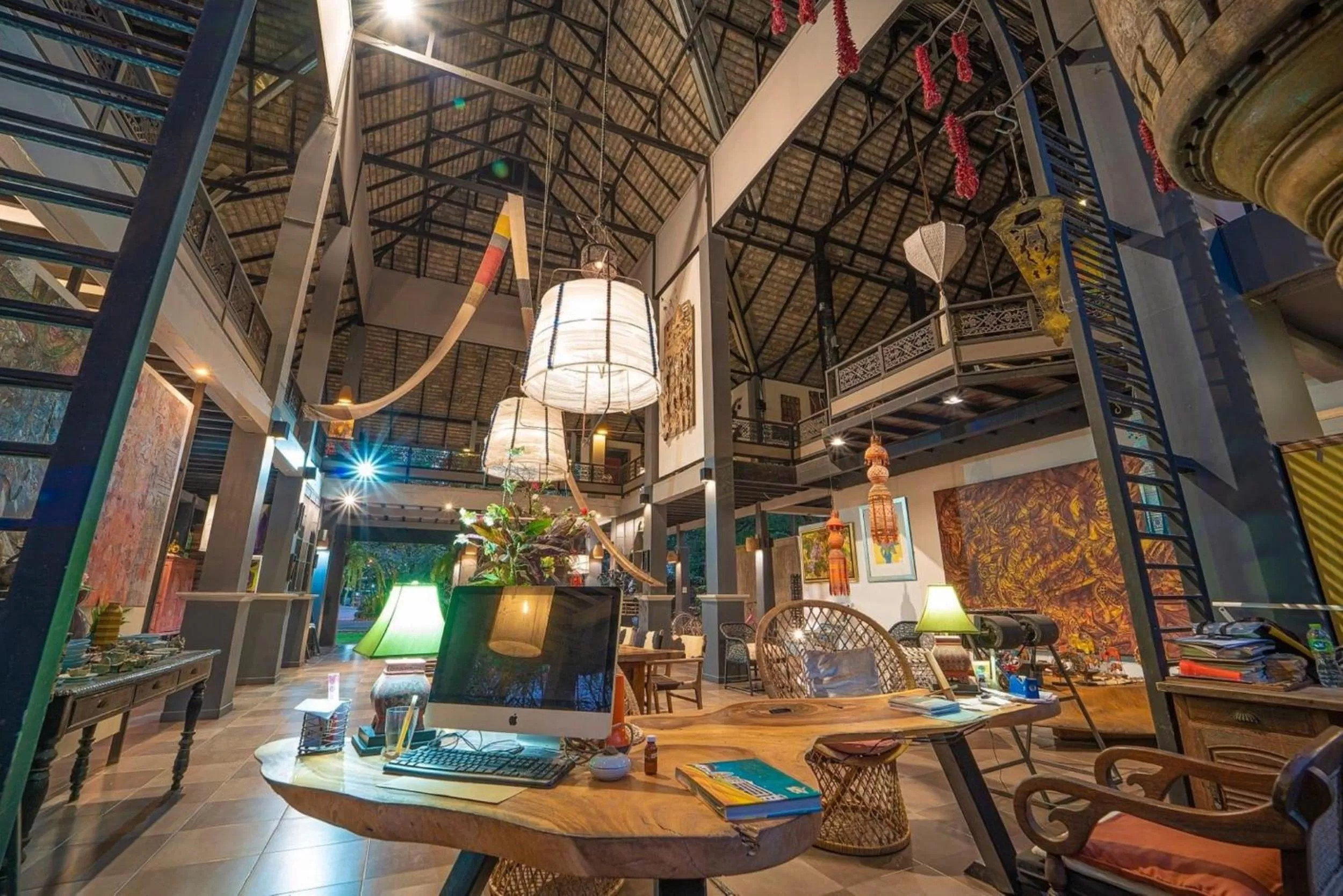 Lobby or reception in Baan Suan Residence เฮือนพักบ้านสวน