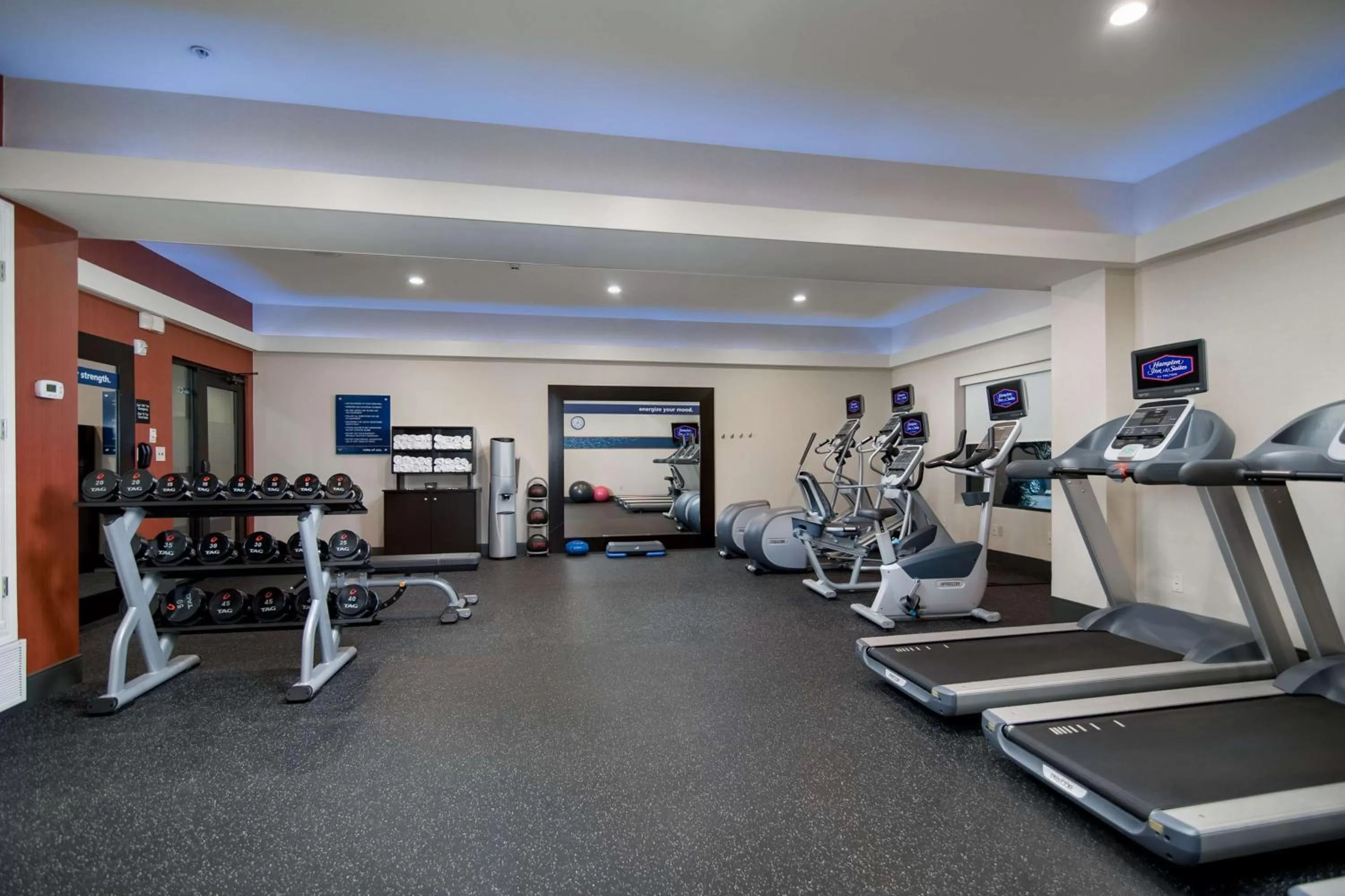 Fitness centre/facilities in Hampton Inn & Suites Fort Worth-Fossil Creek