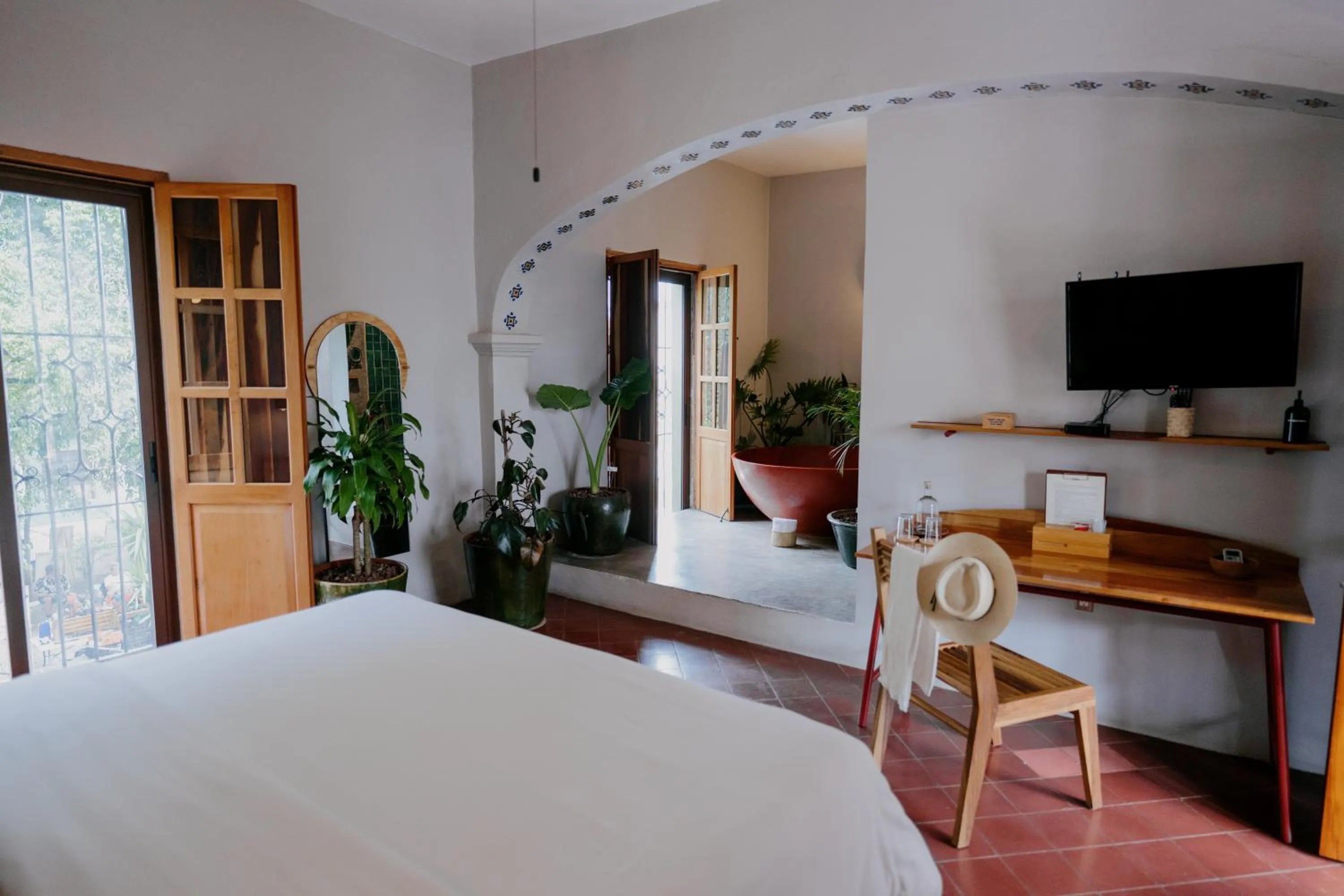 Bath, Bed in Grana B&B