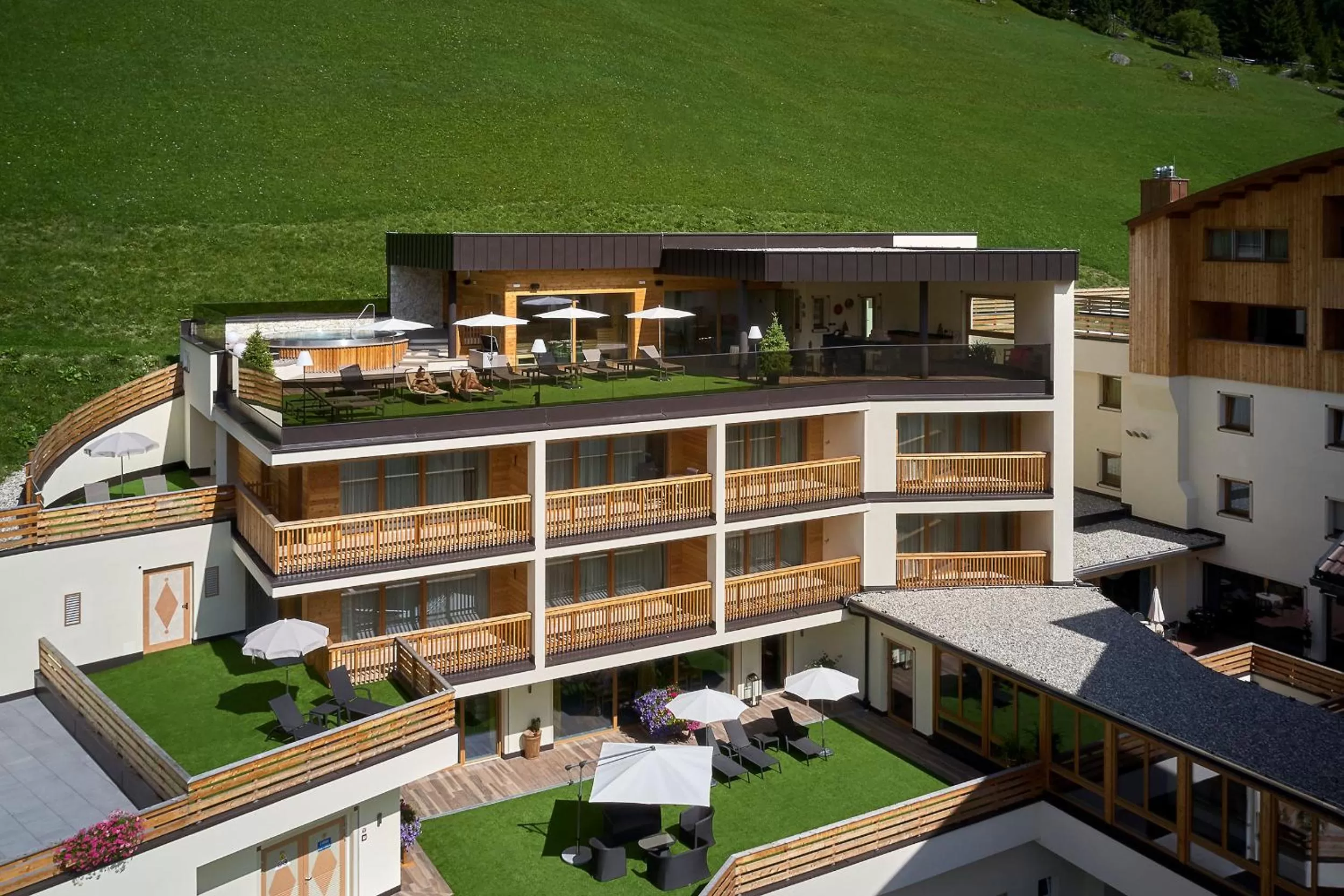 Bird's eye view in Hotel Sassongher