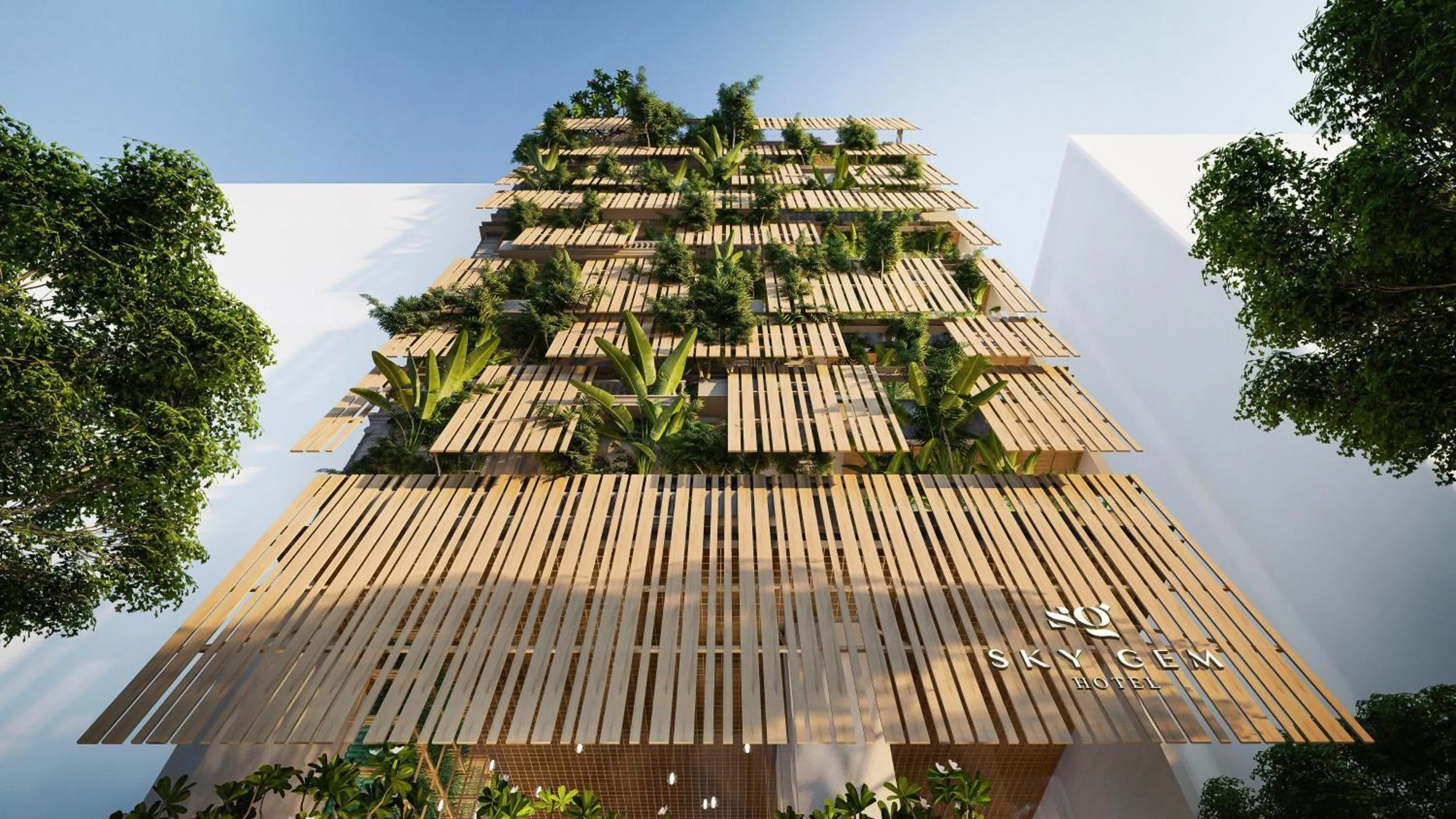 Property building in Sky Gem Hotel Sora