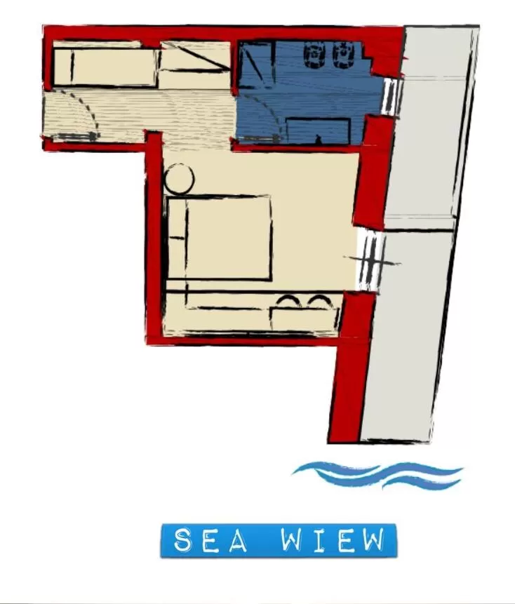 Photo of the whole room in B&B Portorosso