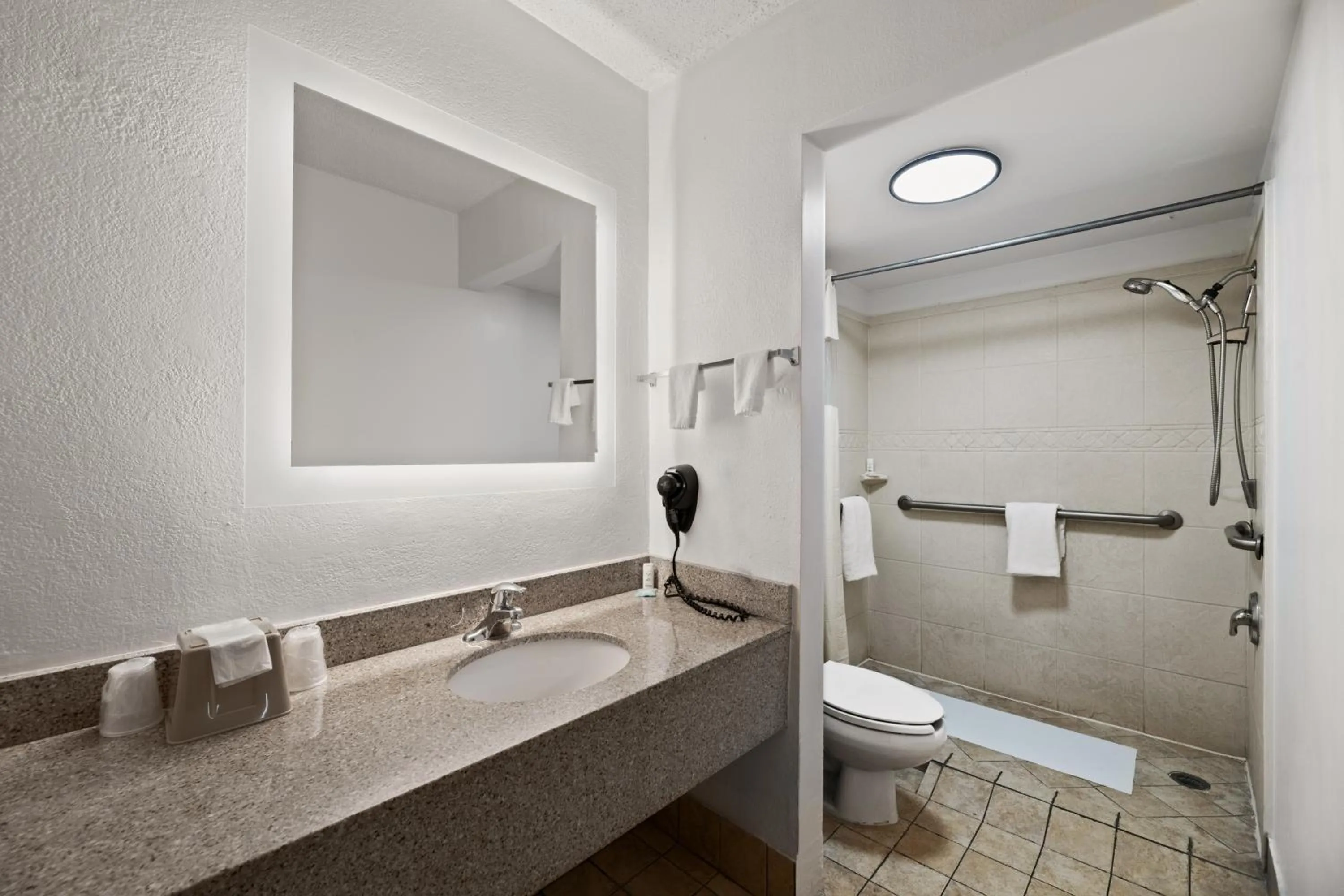 Shower in Americas Best Value Inn Orlando, FL