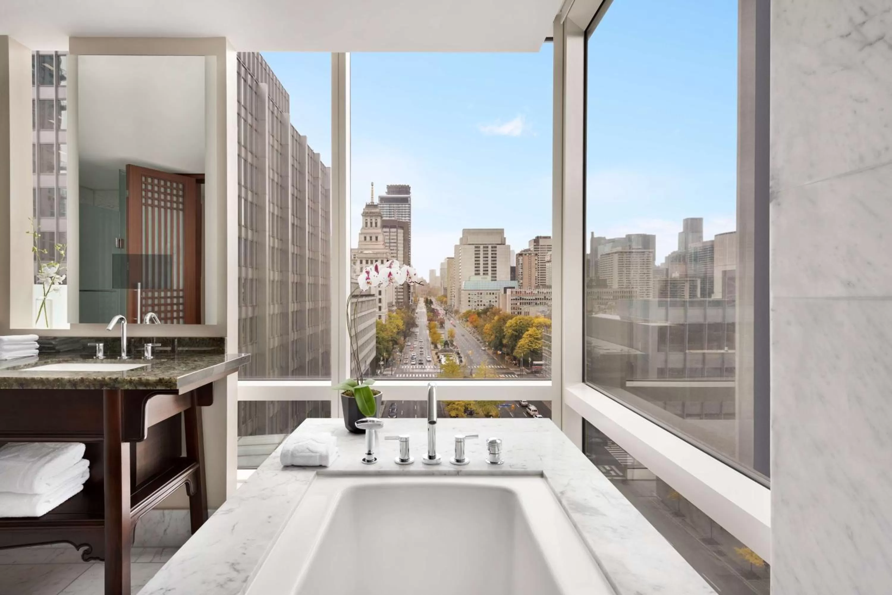 Bathroom in Shangri-La Toronto