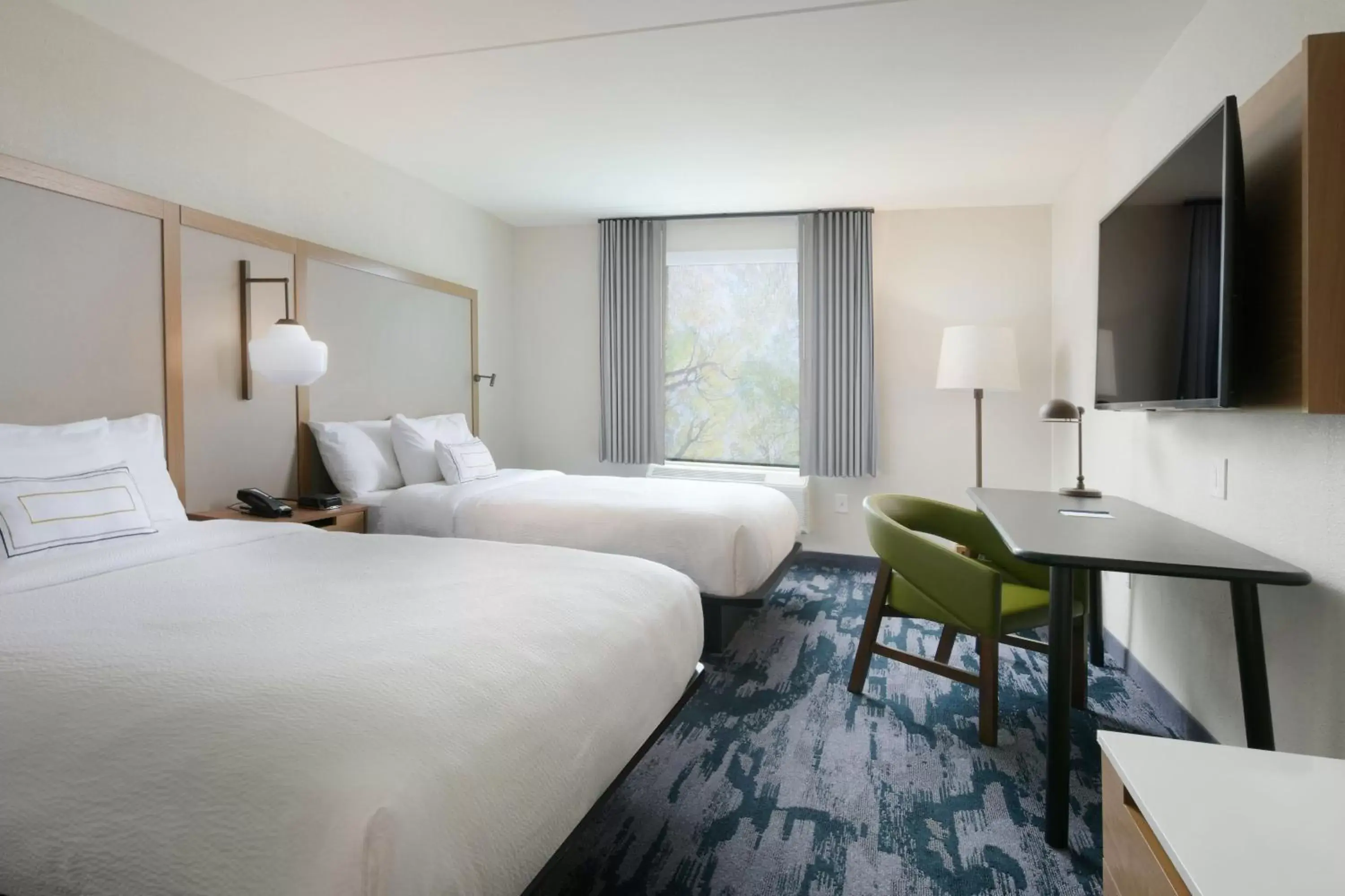 Queen Room with Two Queen Beds and Adapted Tub - Mobility Accessible in Fairfield Inn & Suites by Marriott Pottstown Limerick Queen Room with Two Queen Beds and Adapted Tub - Mobility Accessible in Fairfield Inn & Suites by Marriott Pottstown Limerick