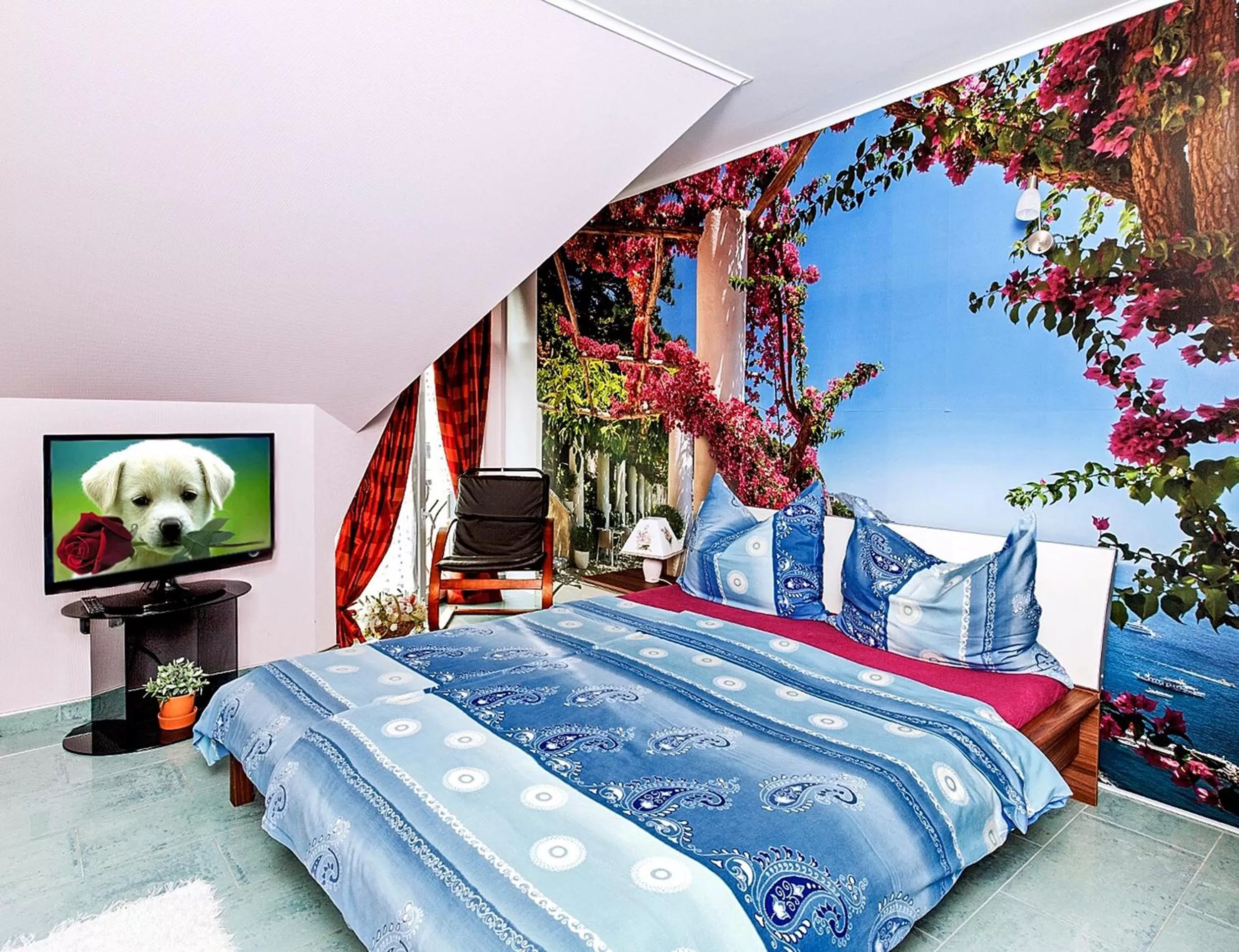 Bed in Vintiamo Apartmanok