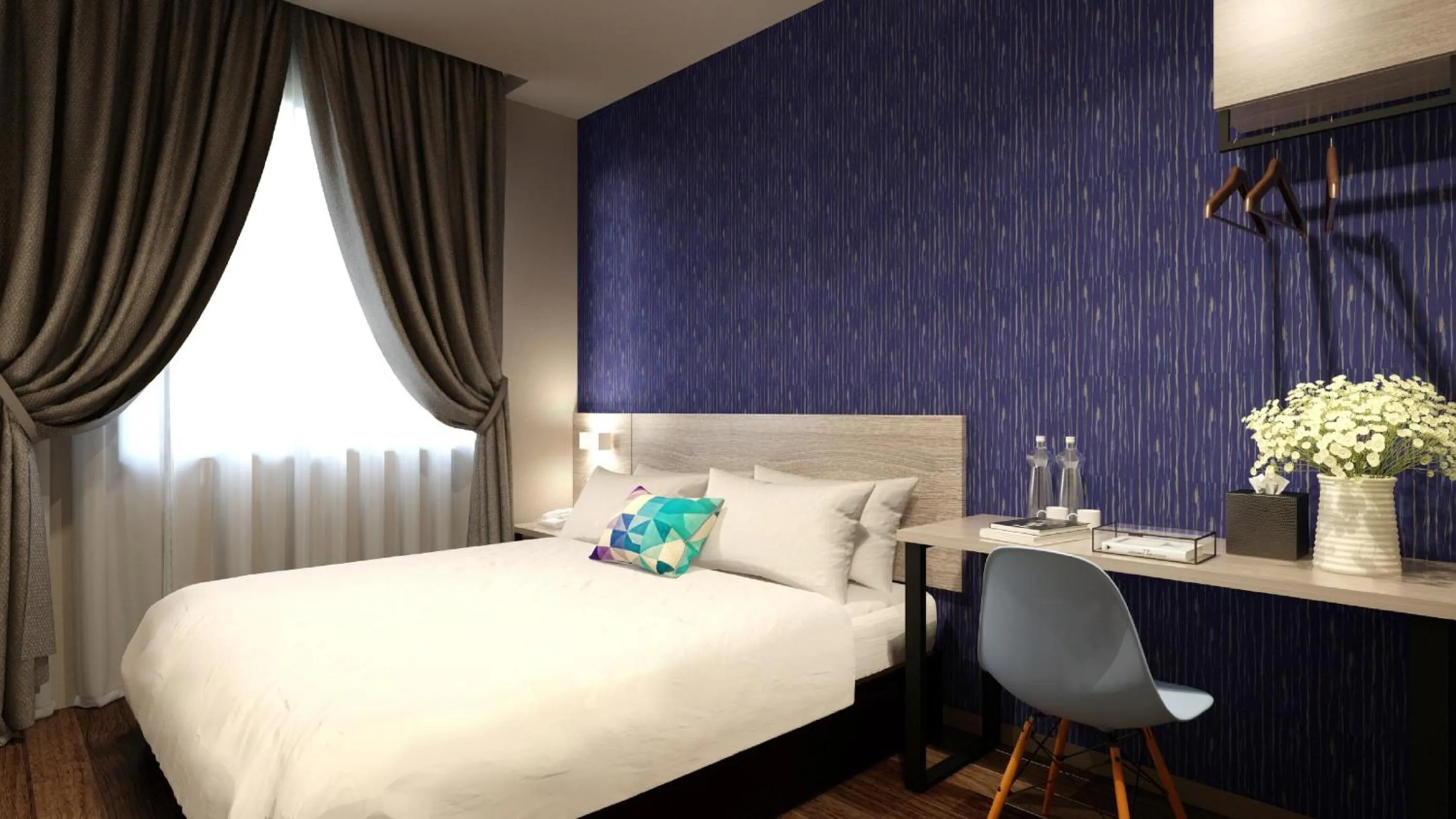 Bedroom, Bed in The Square Hotel