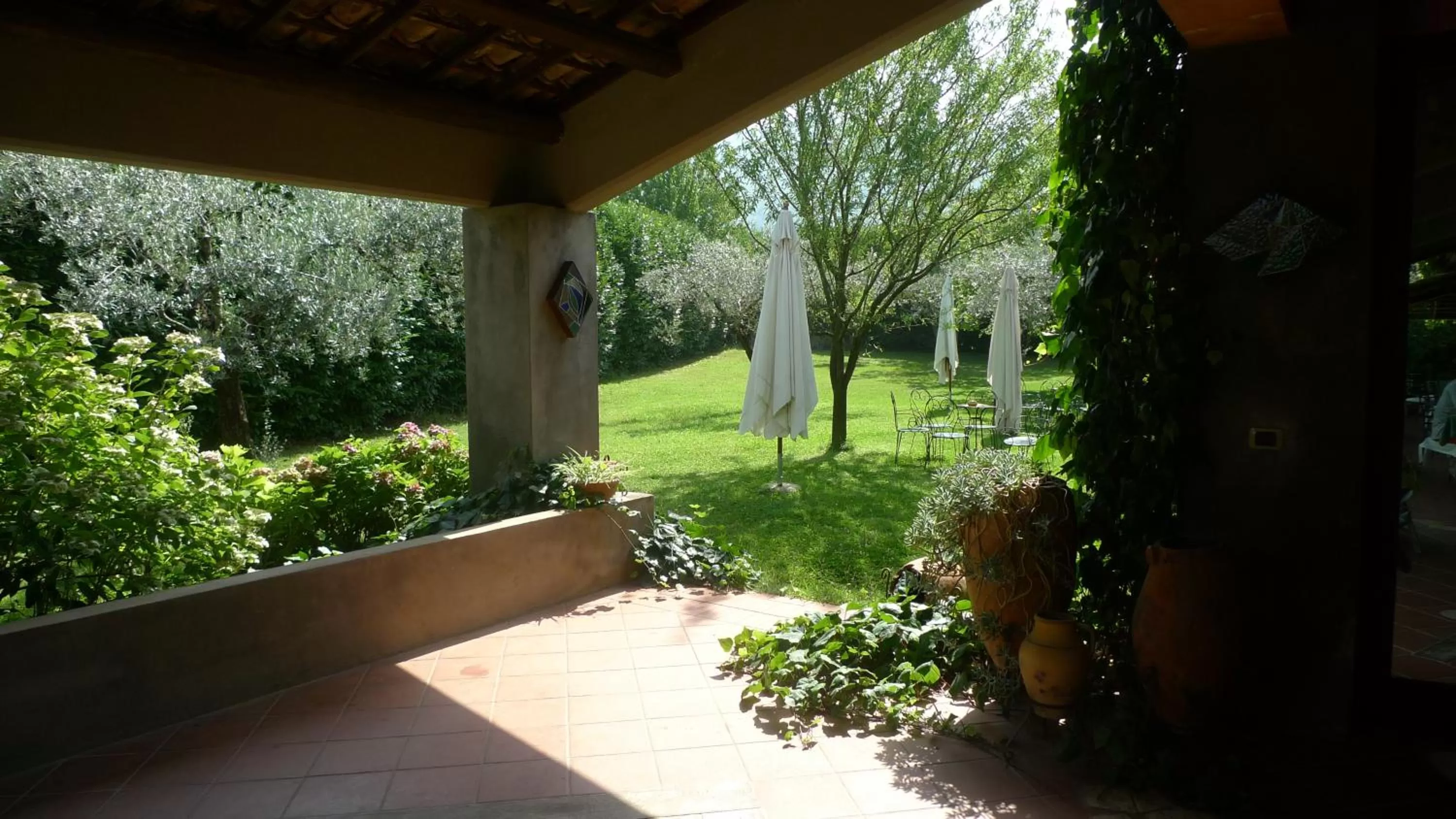 Facade/entrance in Le Ninfee