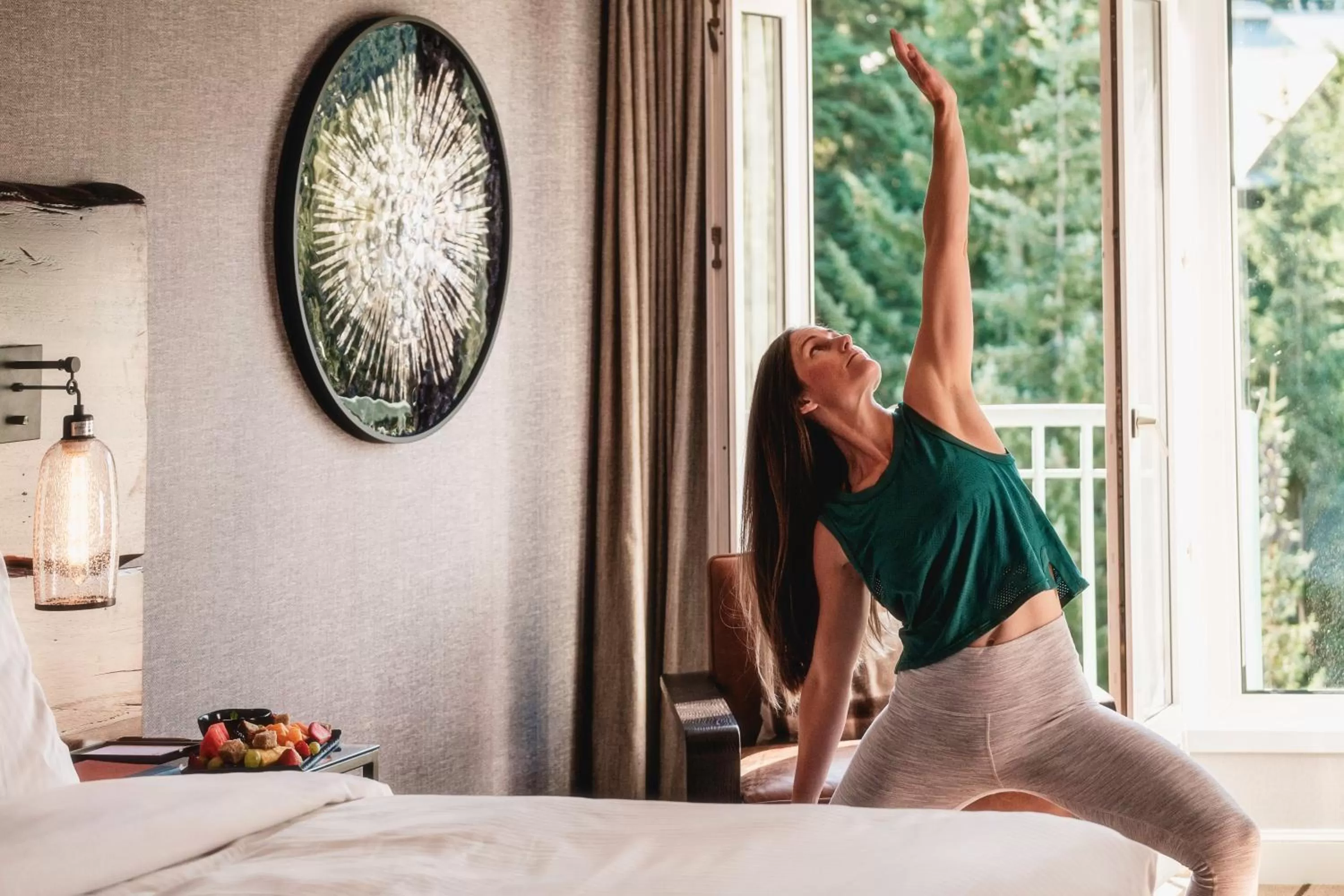 Bed in Fairmont Chateau Whistler