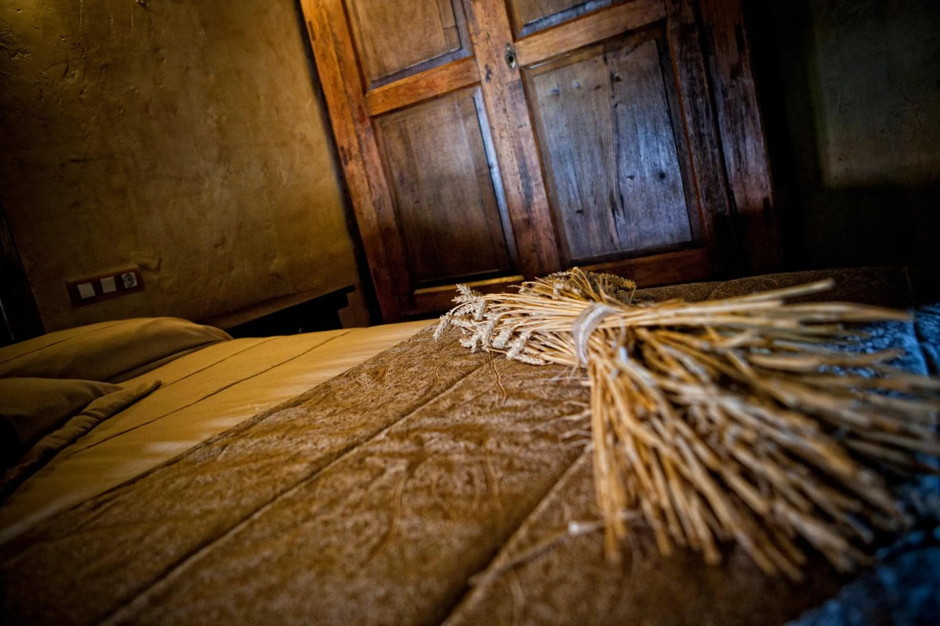 Decorative detail, Bed in Hotel Palacio de Elorriaga