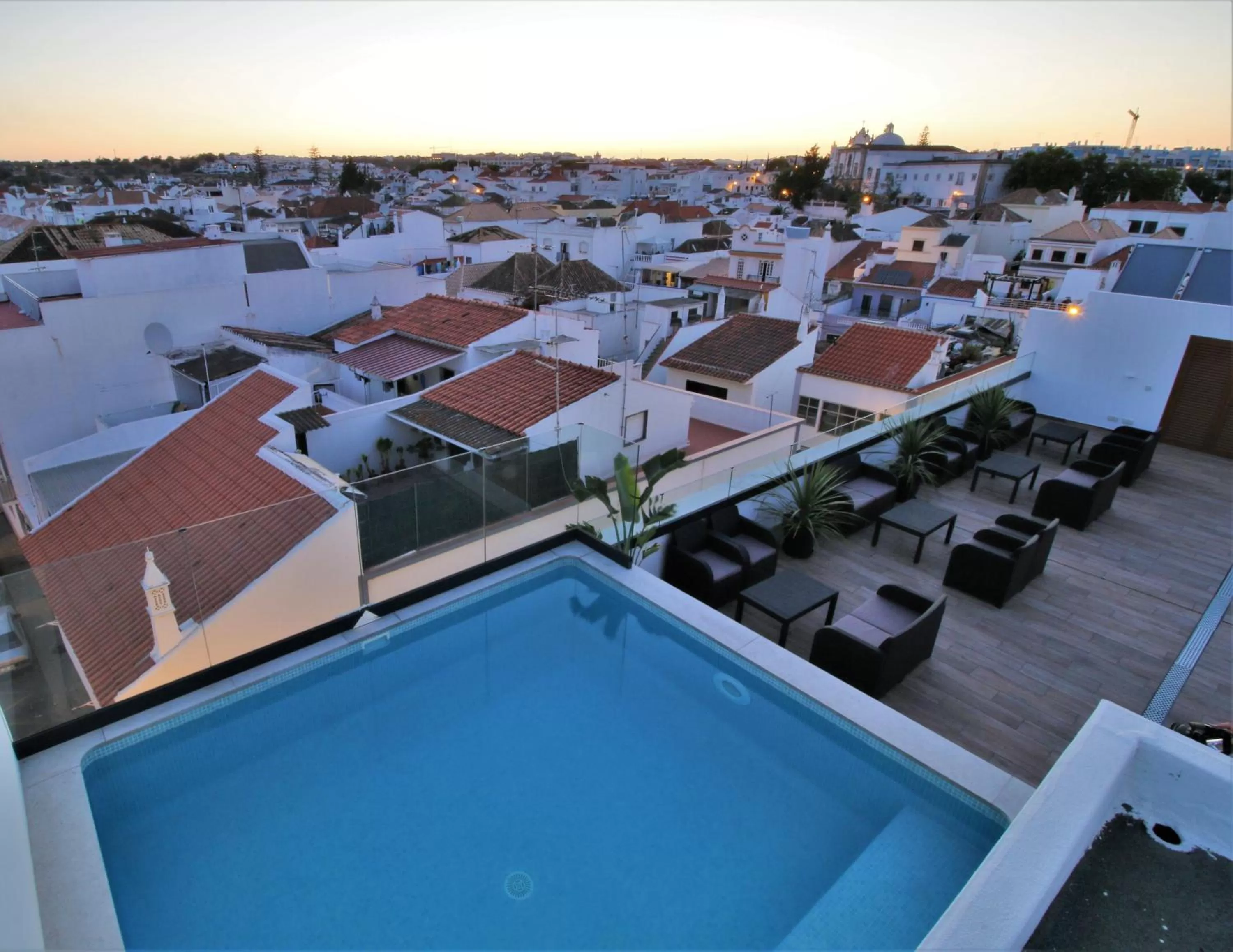 Pool view in Authentic Tavira Hotel