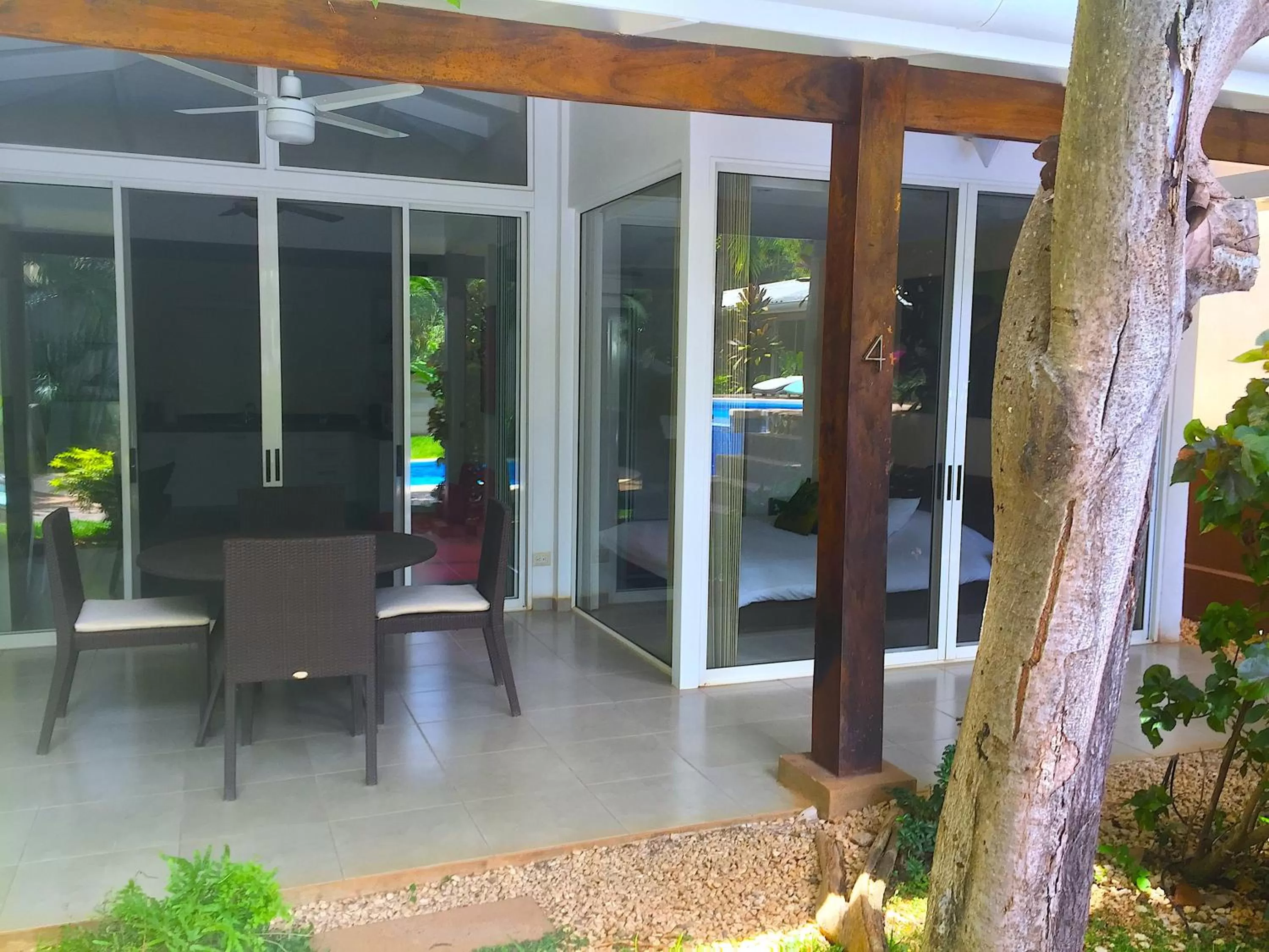 Patio in The Breeze Hotel & Villas