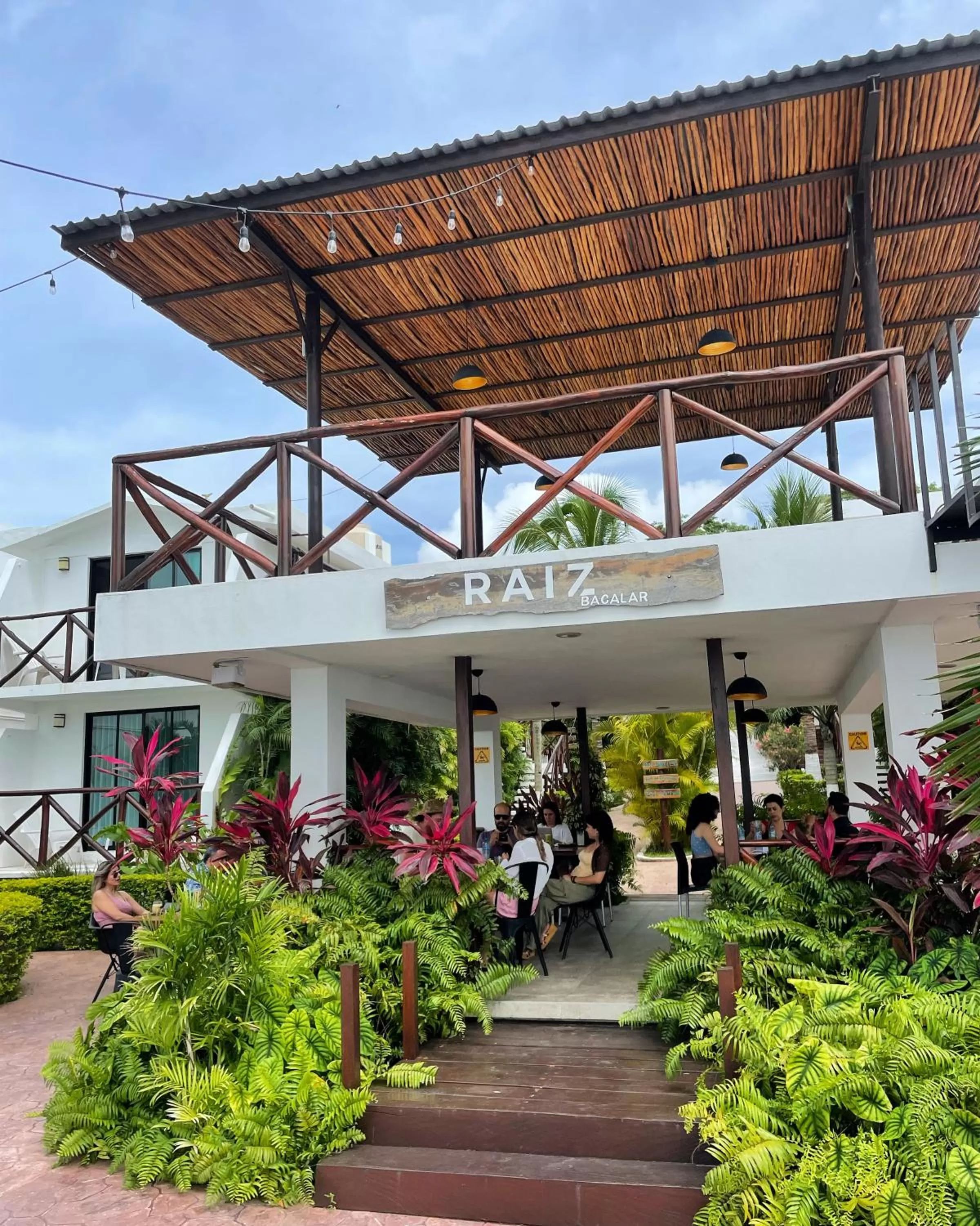 Garden view in Hotel Aldea 19 Bacalar