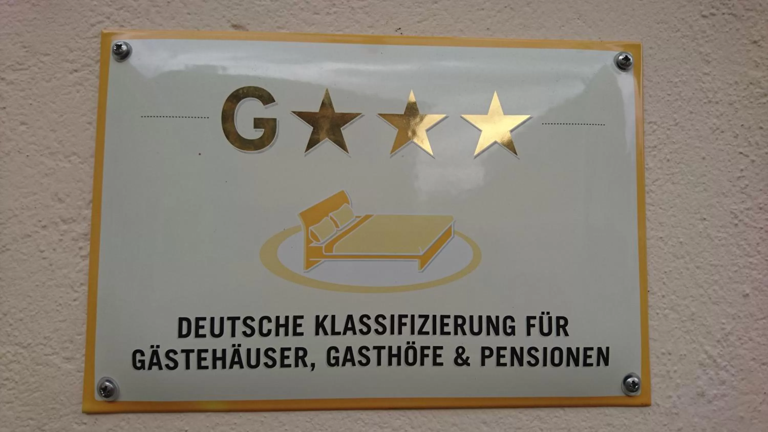 Certificate/Award, Property Logo/Sign in Gasthof Bögl