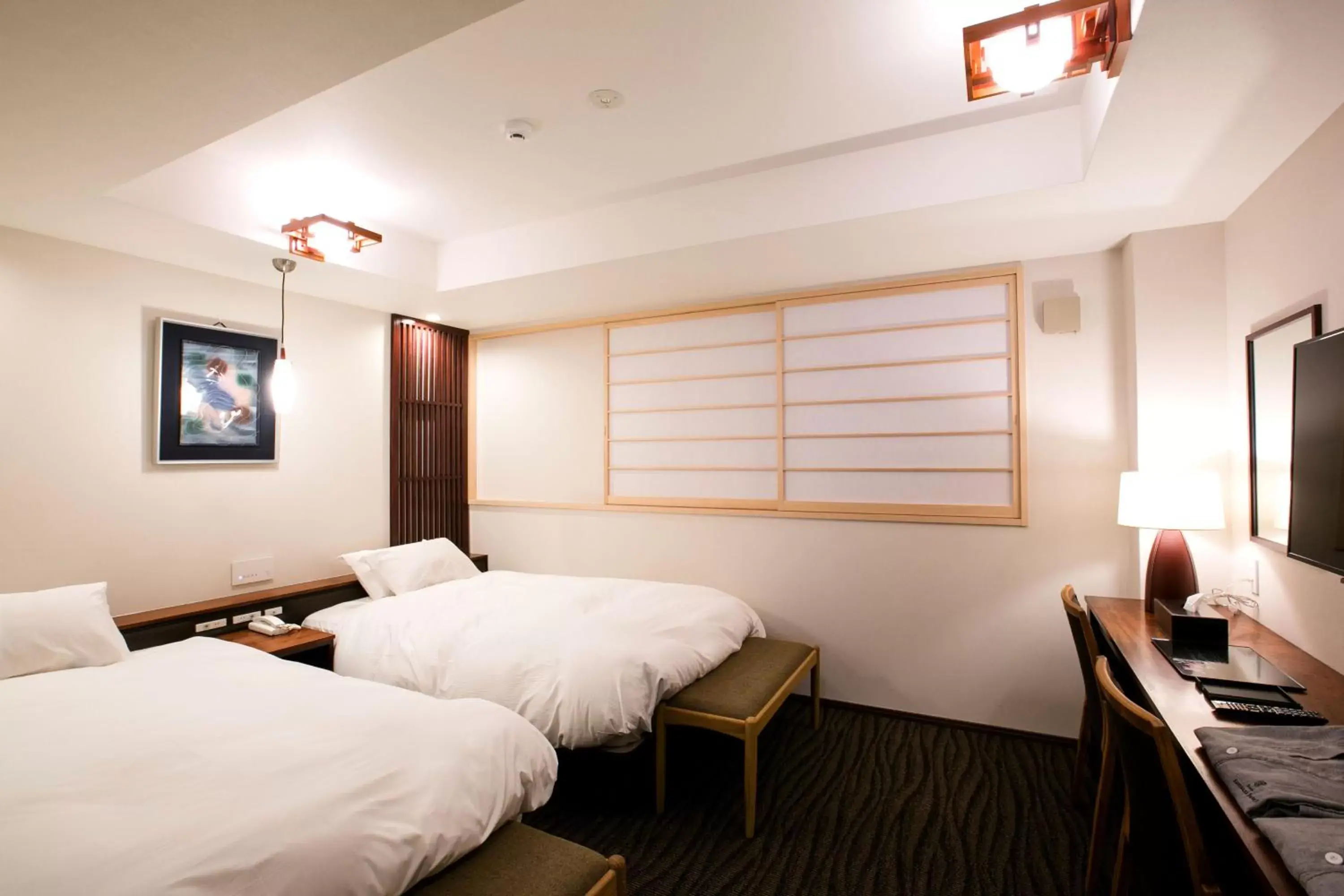 Twin Room in Kyoto Kamanza Hotel Twin Room in Kyoto Kamanza Hotel