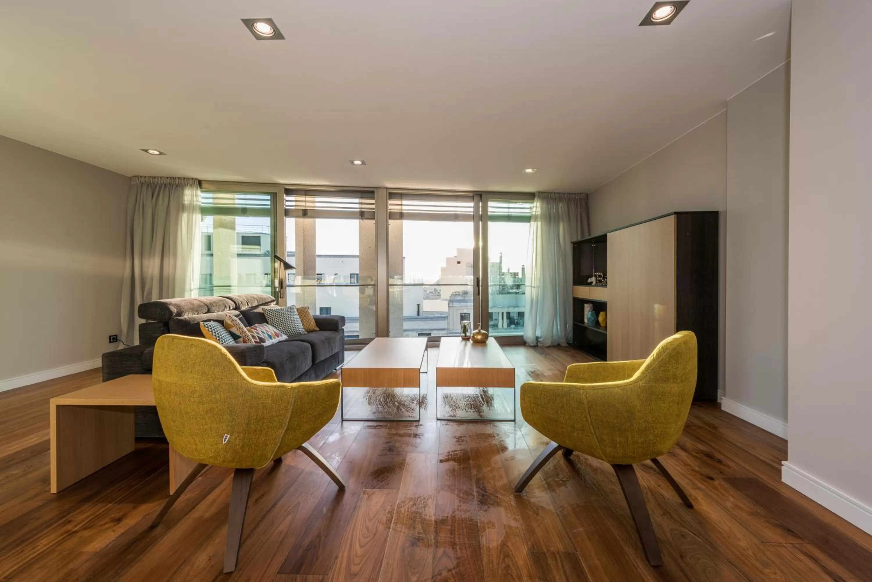 Living room in Gran View Apartments