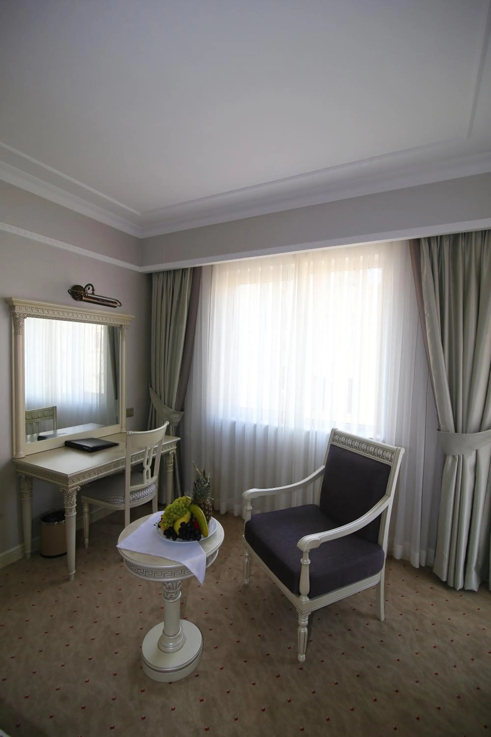 Seating area in Demir Hotel