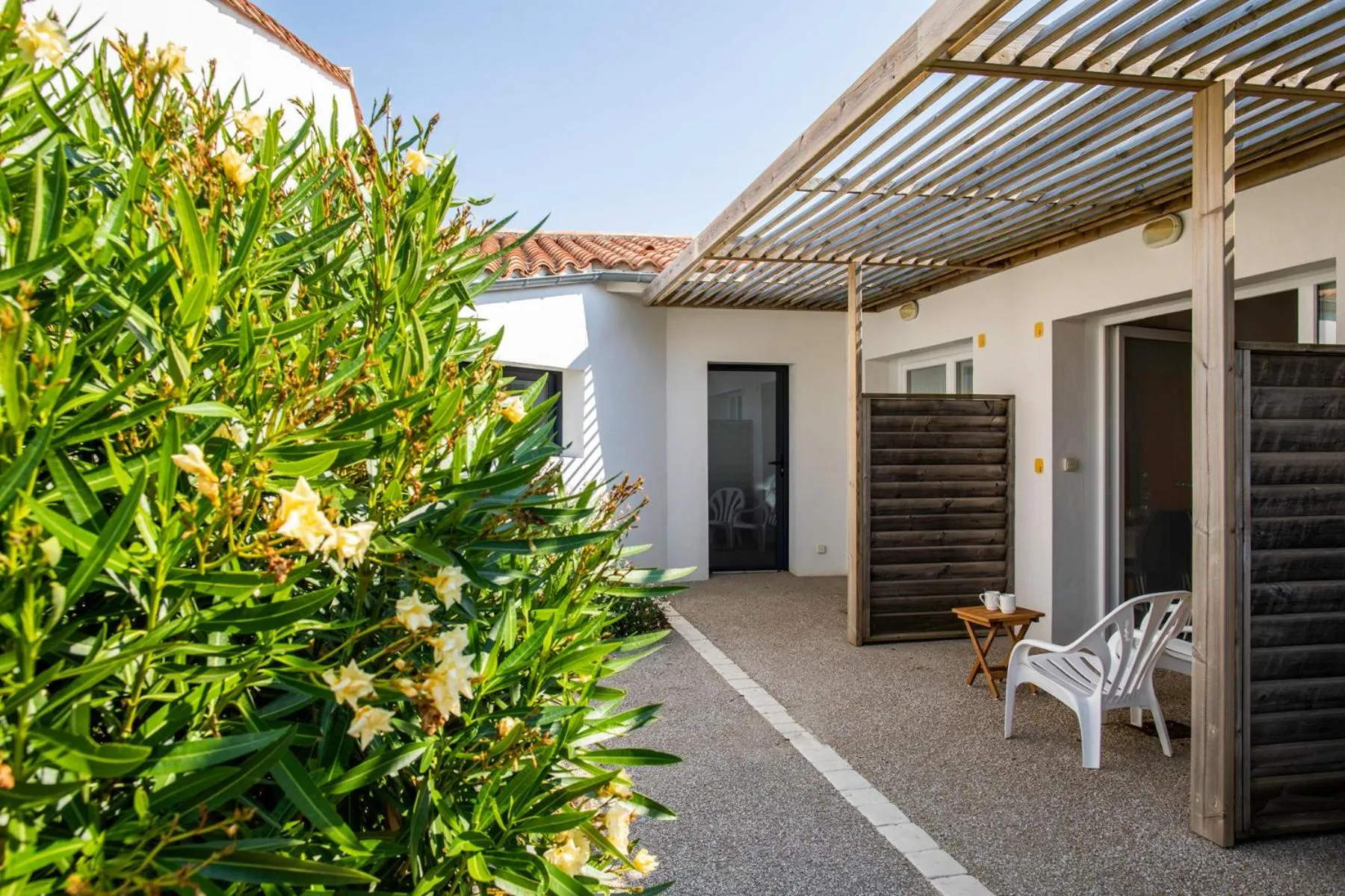 Patio in Hôtel de Ré, "The Originals Résidence"