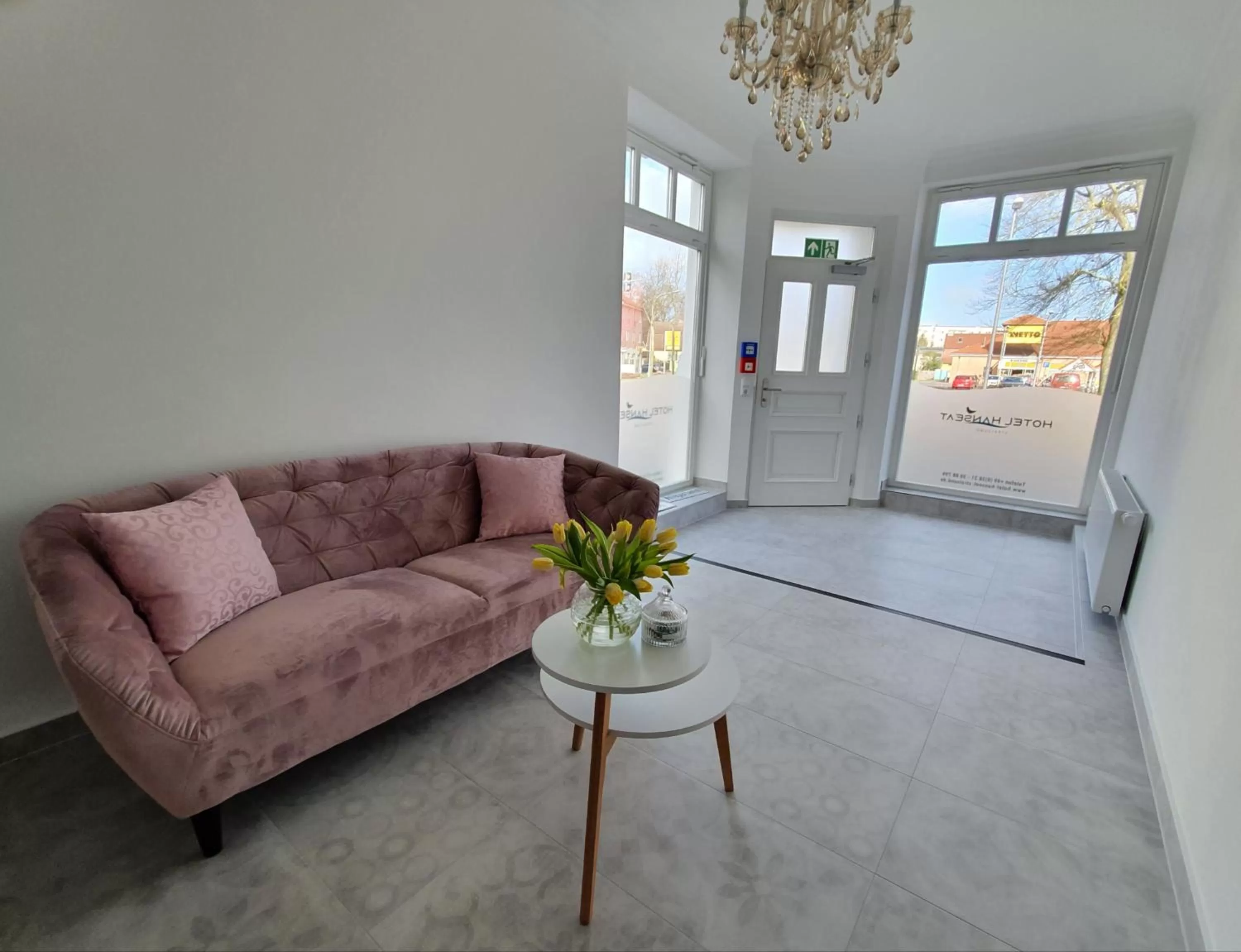 Lobby or reception in Hotel Hanseat Stralsund