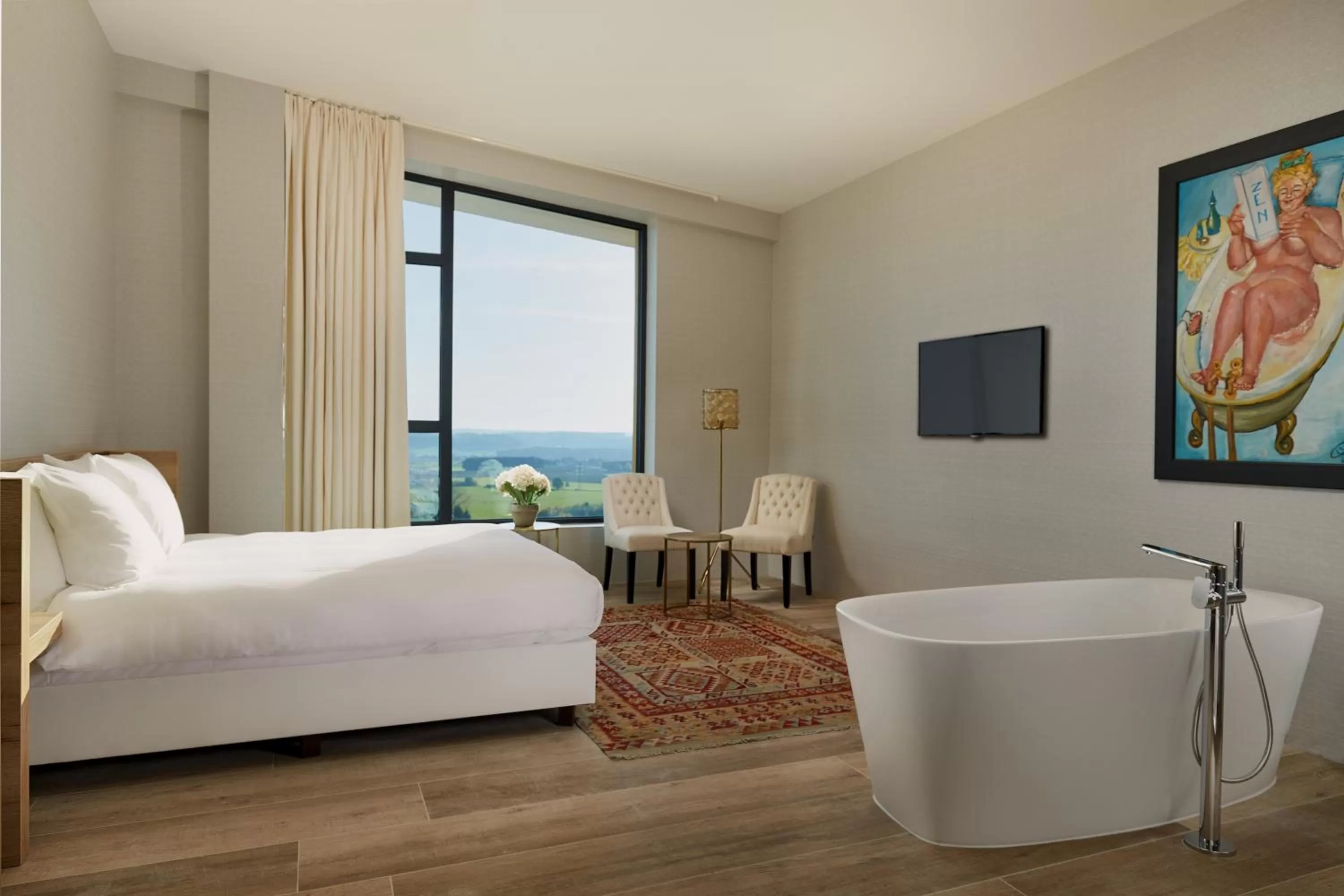 Bedroom, Bed in Van Der Valk Luxembourg Arlon