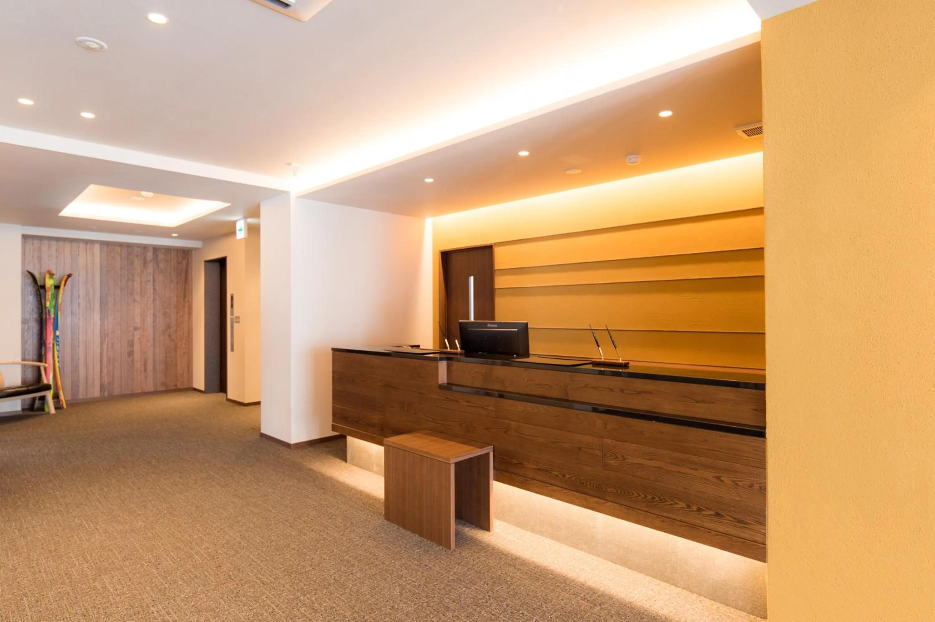 Lobby or reception in Hotel Munin Furano