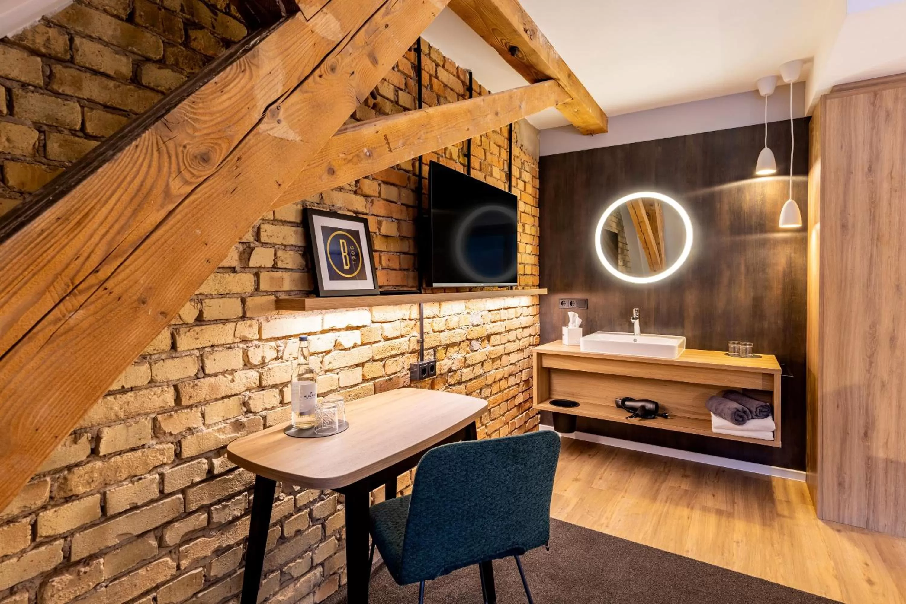 Bathroom in BOLLWERK Lifestyle Hotel, automatisiertes Hotel mit Self Check In