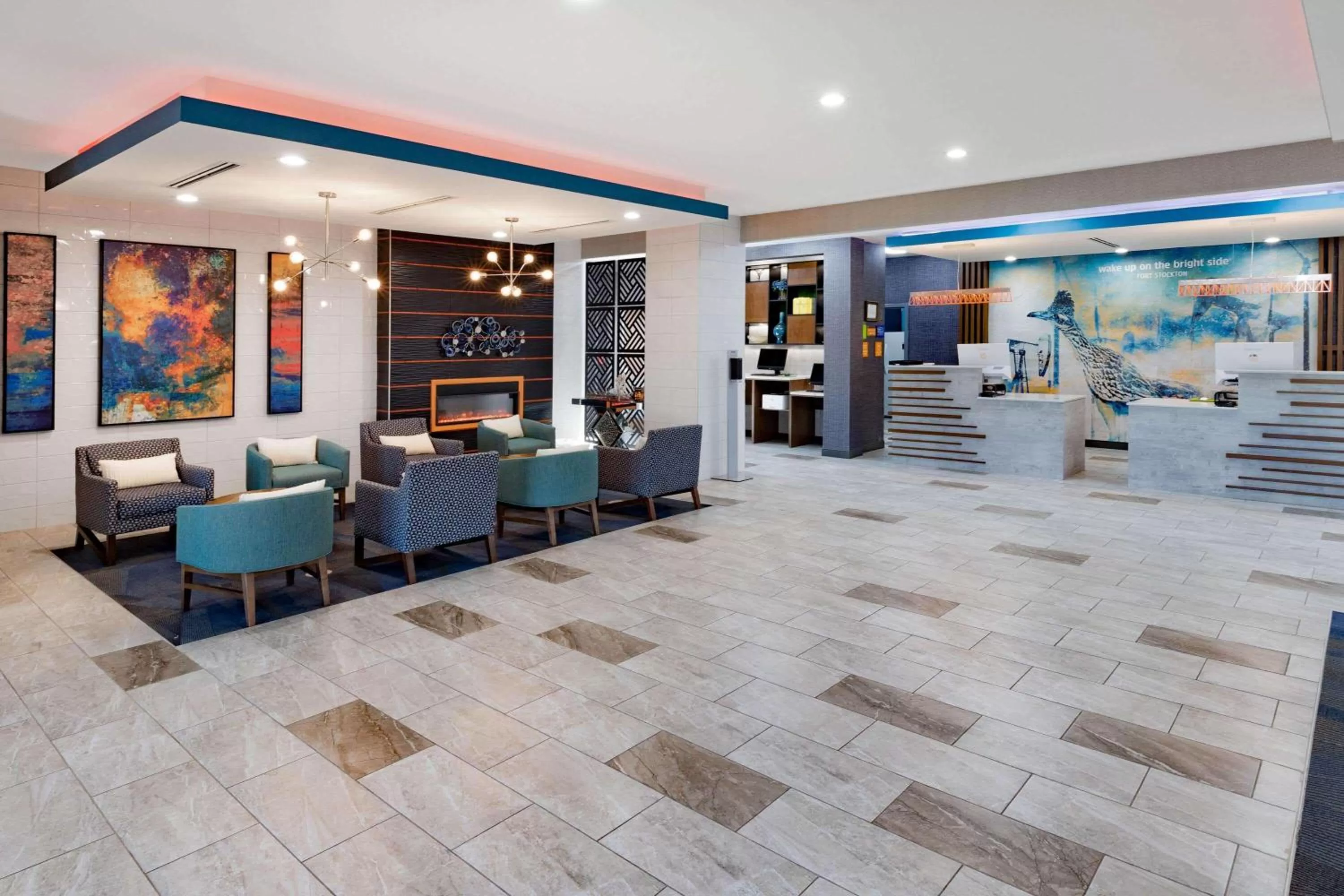 Lobby or reception in La Quinta Inn & Suites by Wyndham Fort Stockton Northeast