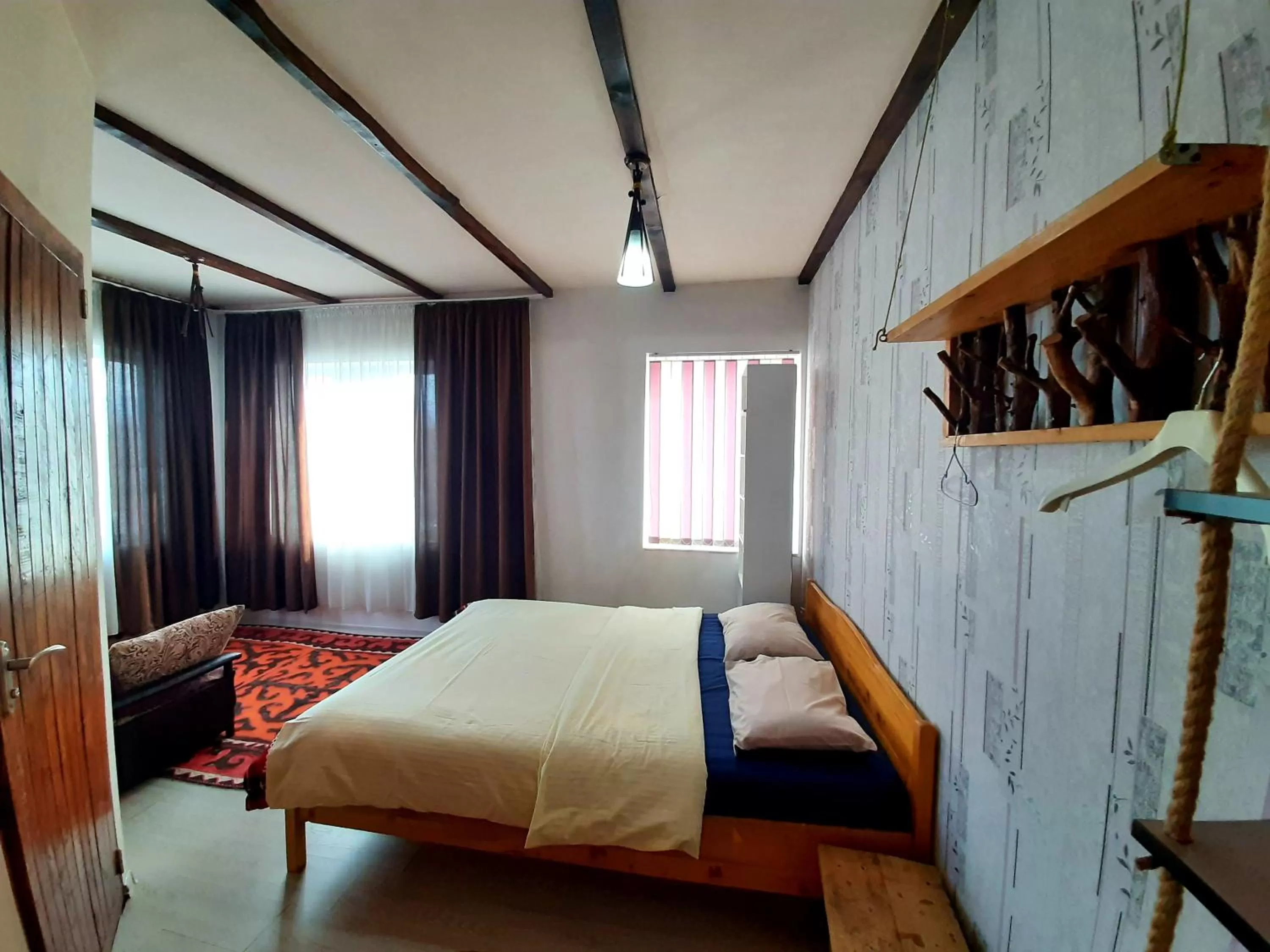 Bedroom, Bed in Riverside Karakol