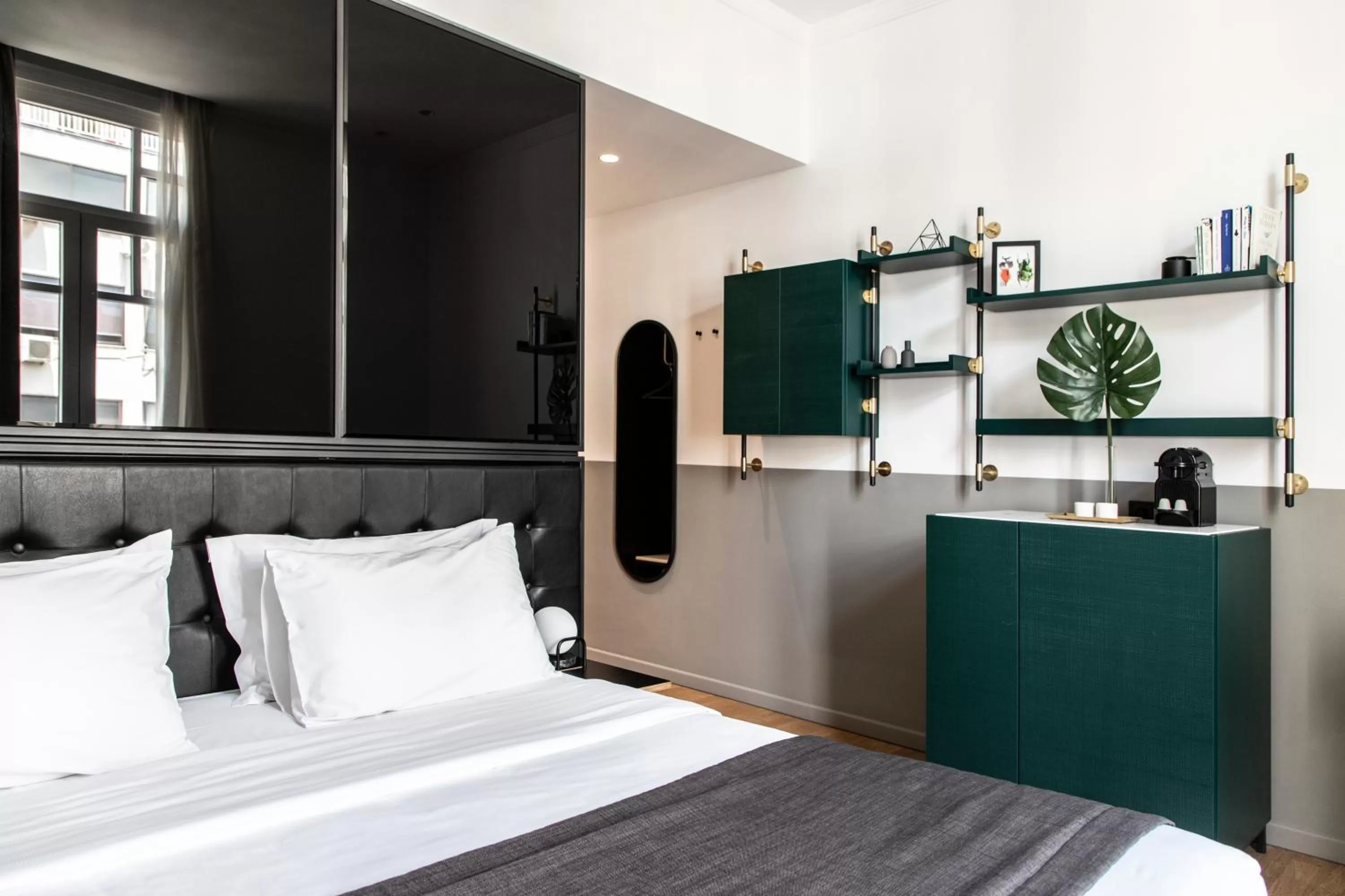 Coffee/tea facilities, Bed in The Modernist Thessaloniki