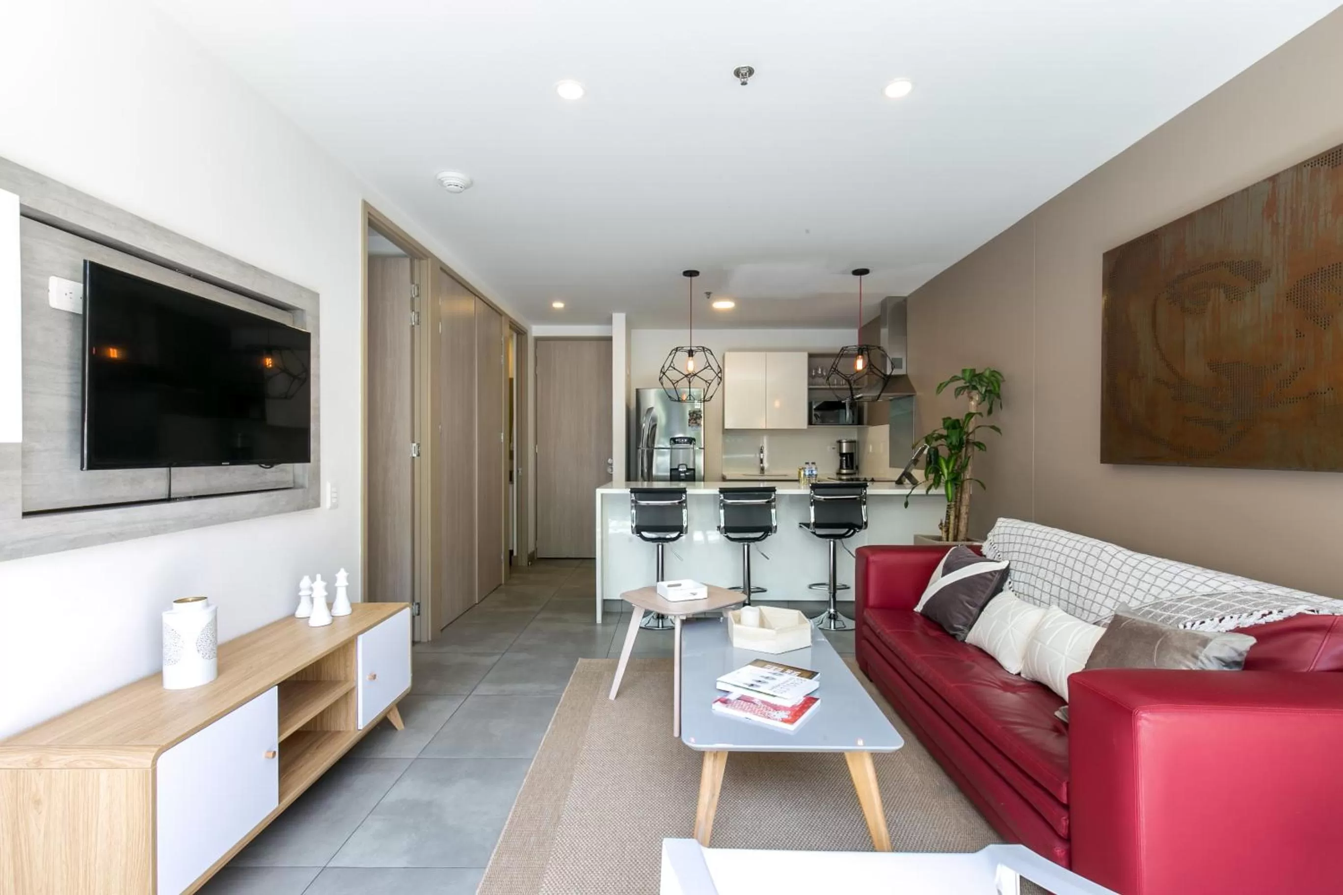Kitchen or kitchenette, Seating Area in Soul Lifestyle Hotel