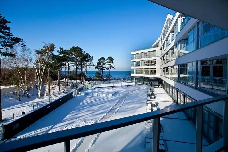 Property building, Winter in Dune Resort Mielno - A