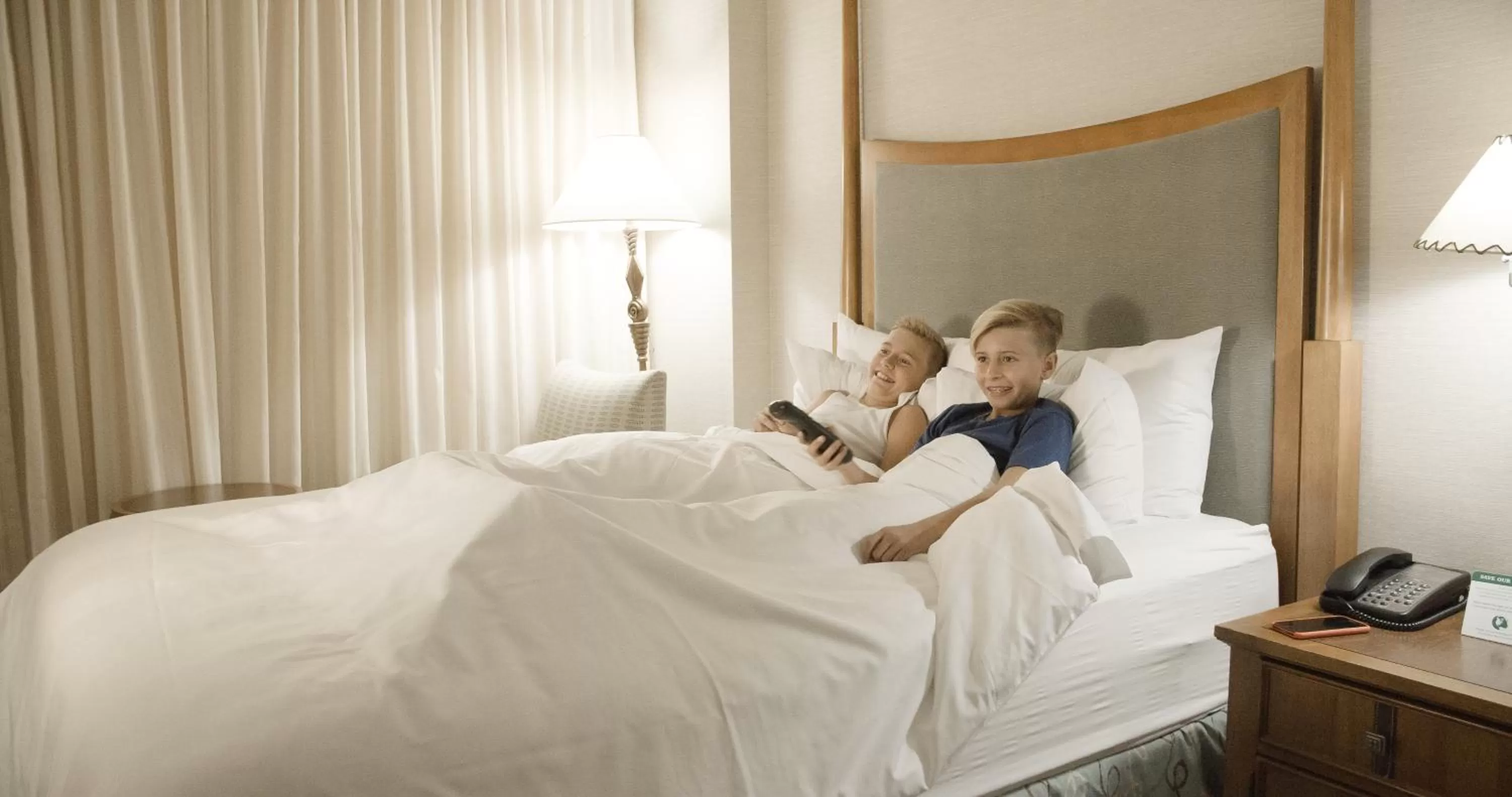 People, Bed in River Cree Resort & Casino