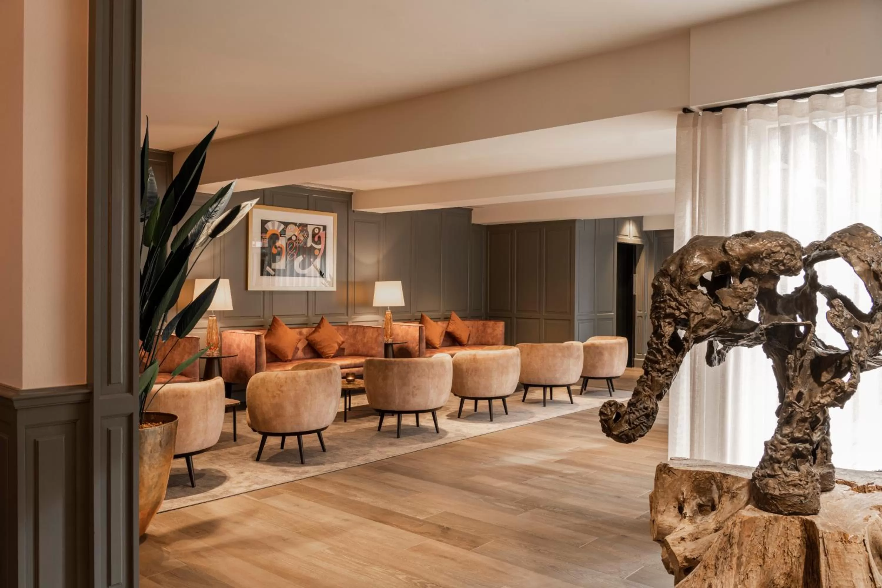 Lobby or reception in Dukes' Academie Brugge - by Dukes' Hotel Collection
