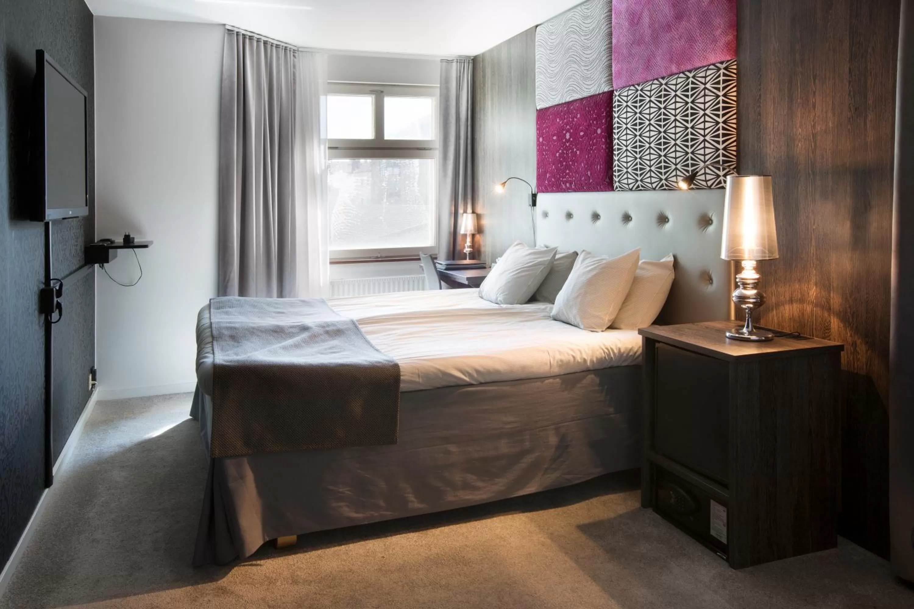 Bed in Elite City Hotel, Örebro