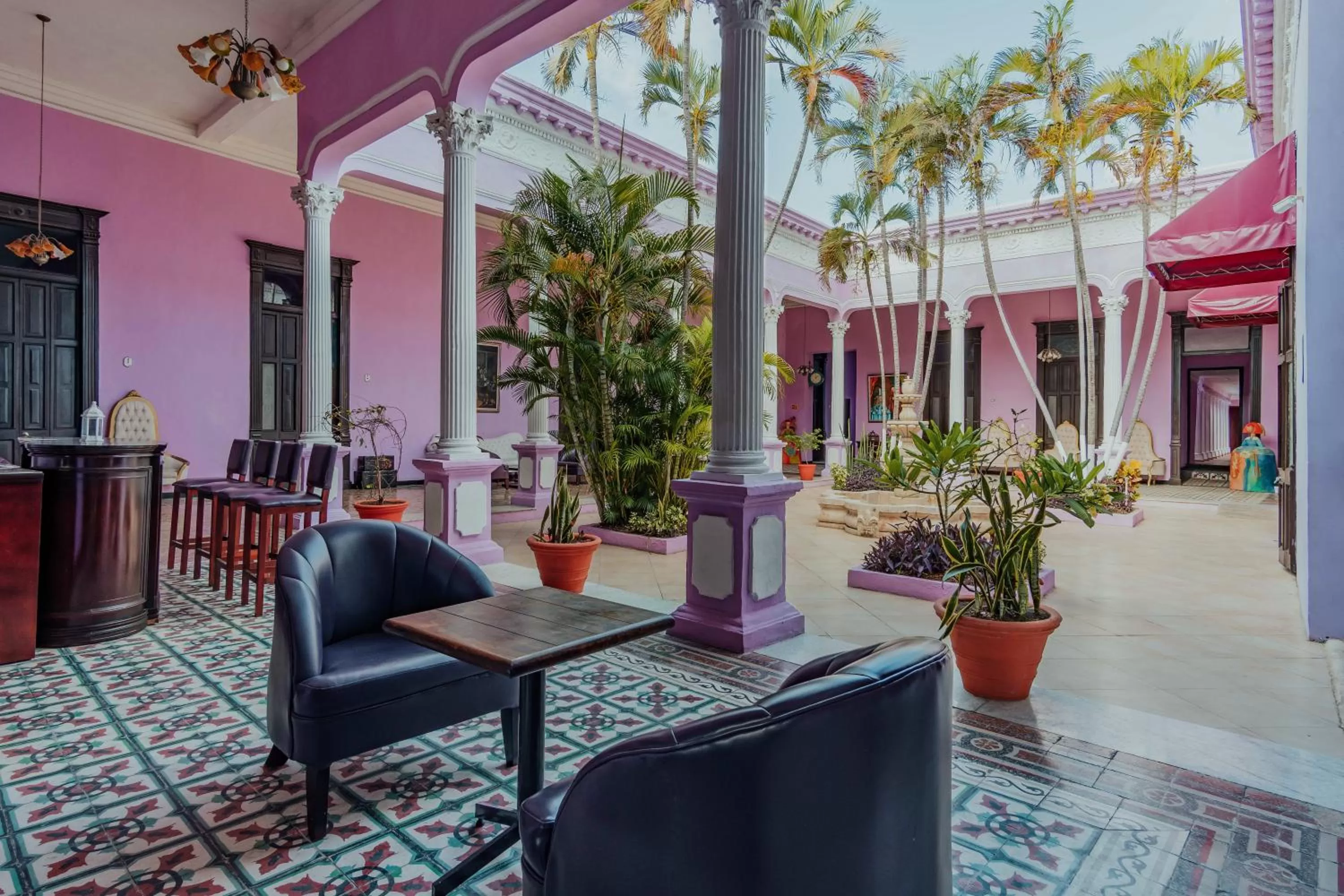 Living room in Hotel Lavanda CAS Merida