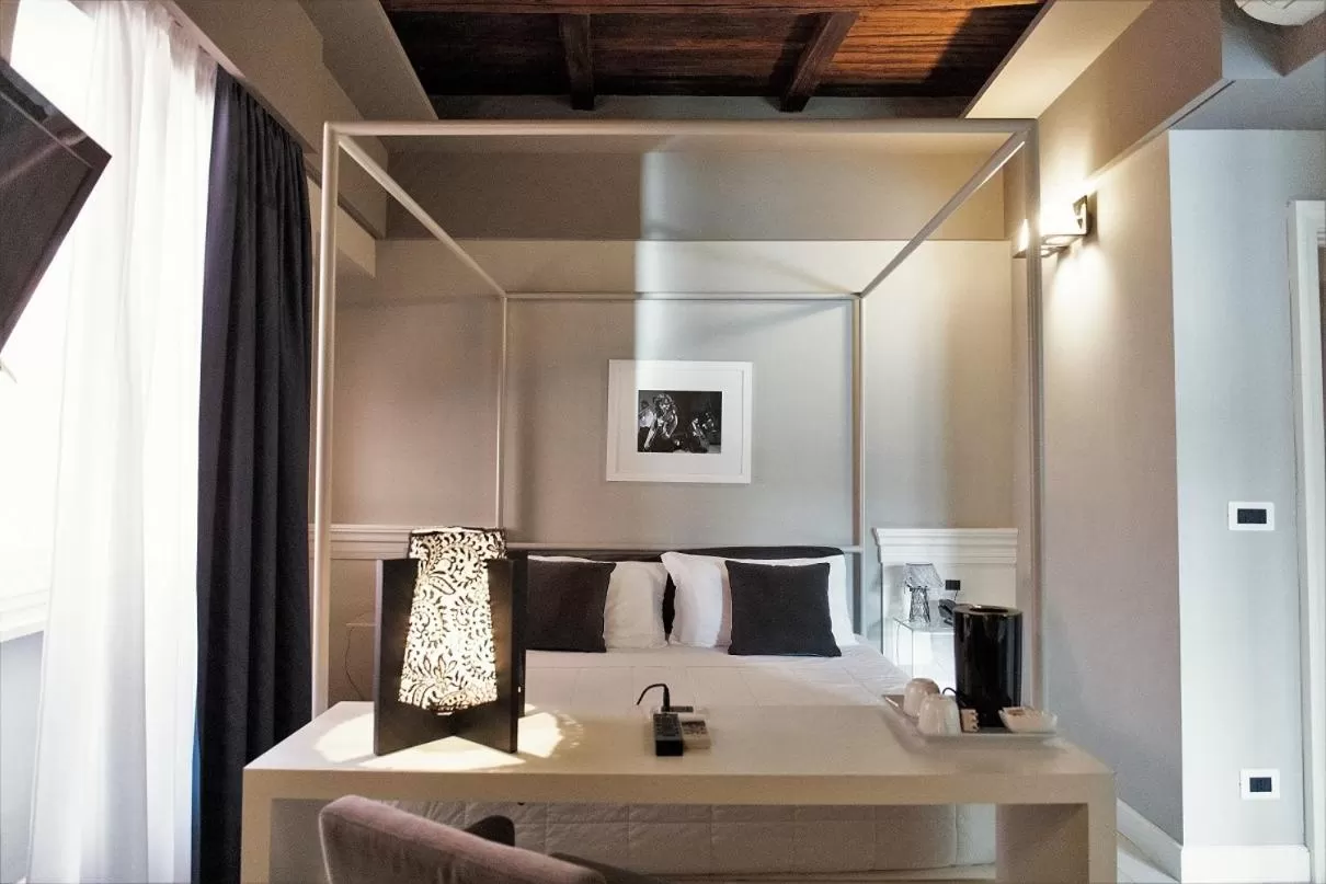 Bed in Hotel Clitunno