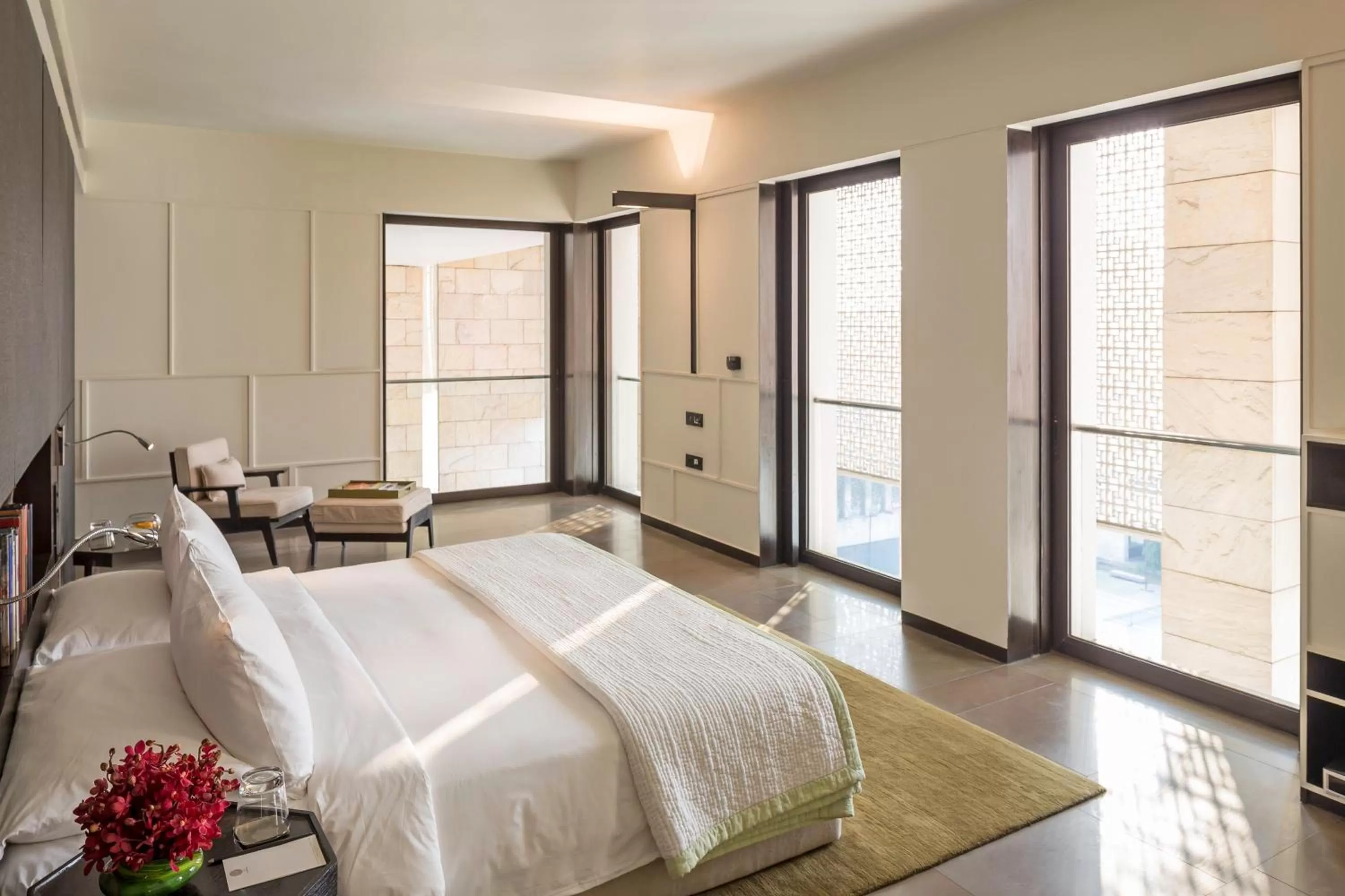 Bedroom, Bed in The Lodhi – A member of The Leading Hotels Of The World