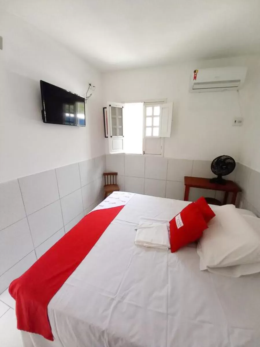 Bed in Pousada Ciranda