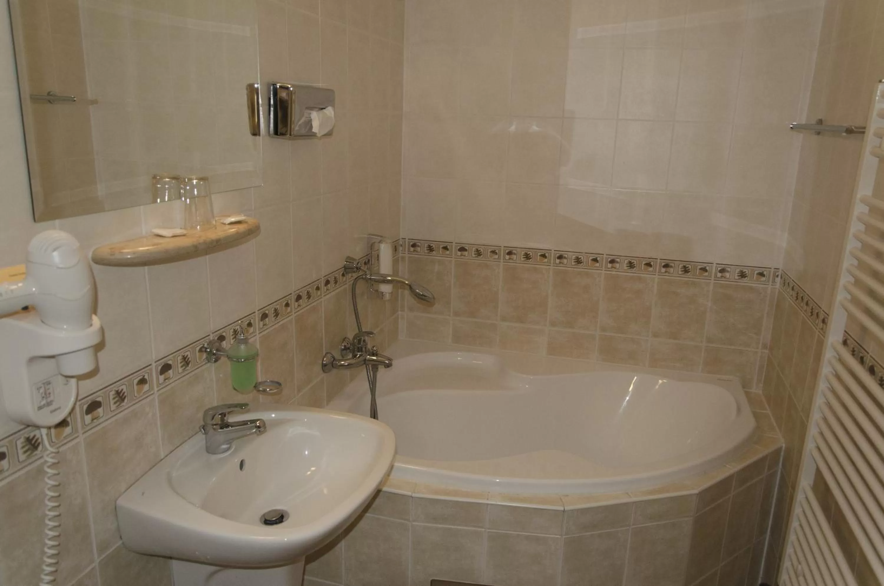 Shower in Hotel Villa Siesta