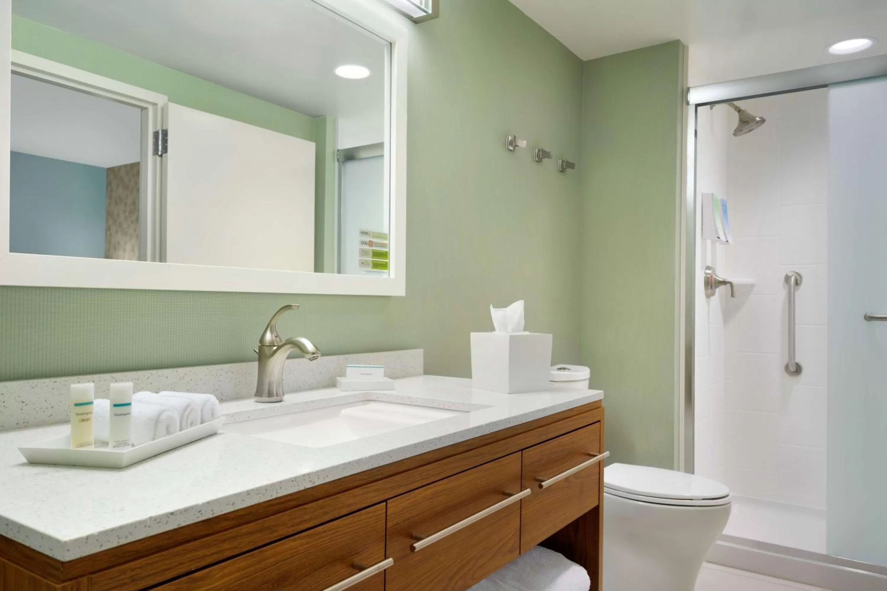 Bathroom in Home2 Suites By Hilton Joliet Plainfield